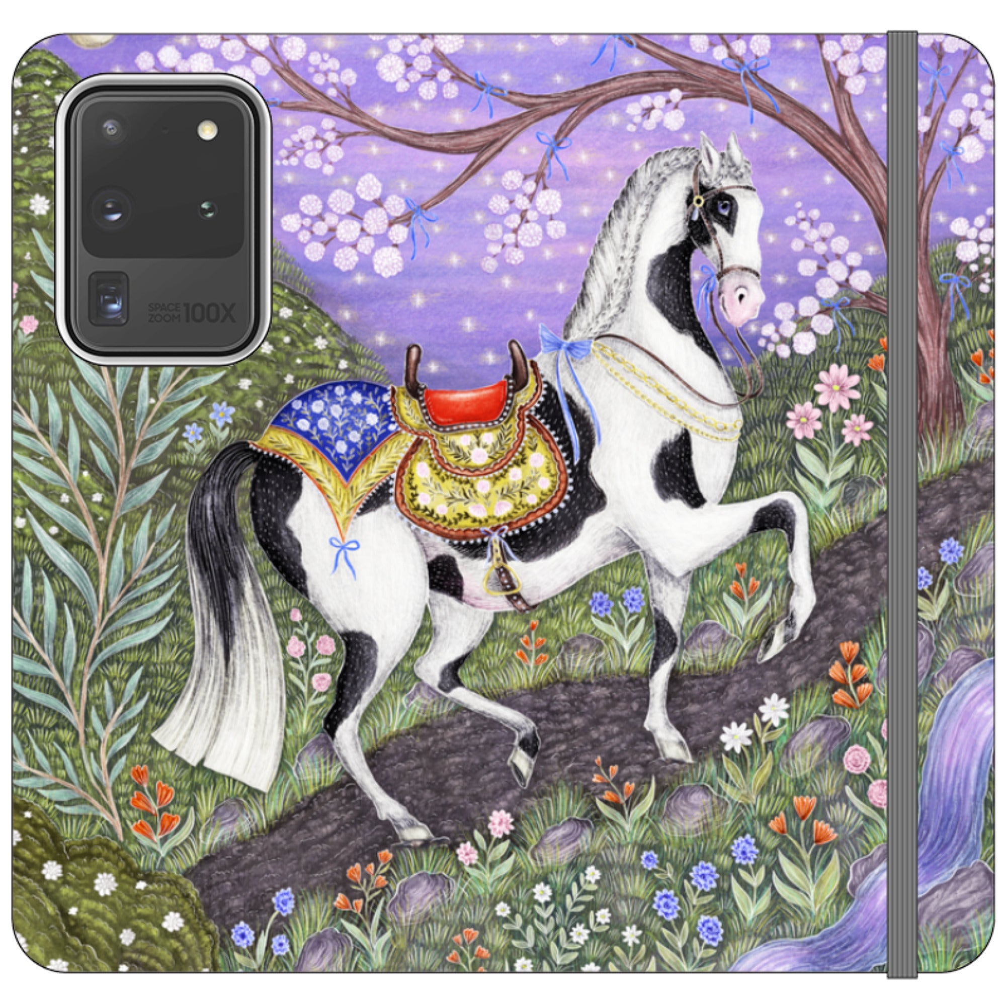 Sunset Steed Wallet Case By Catherine Rowe