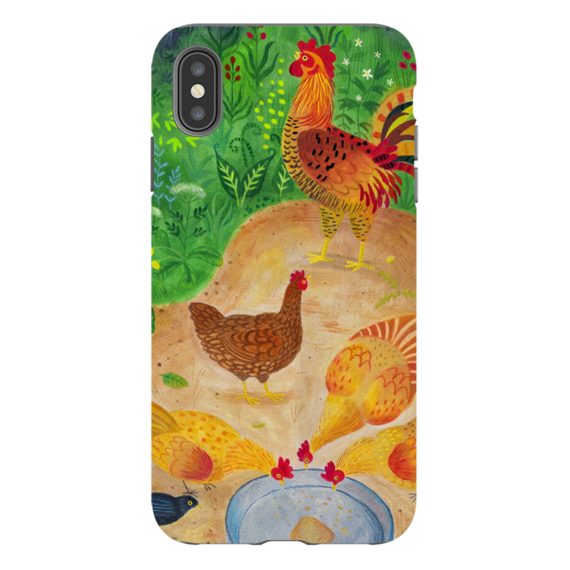 iPhone Tough Case - Chickens By Bex Parkin