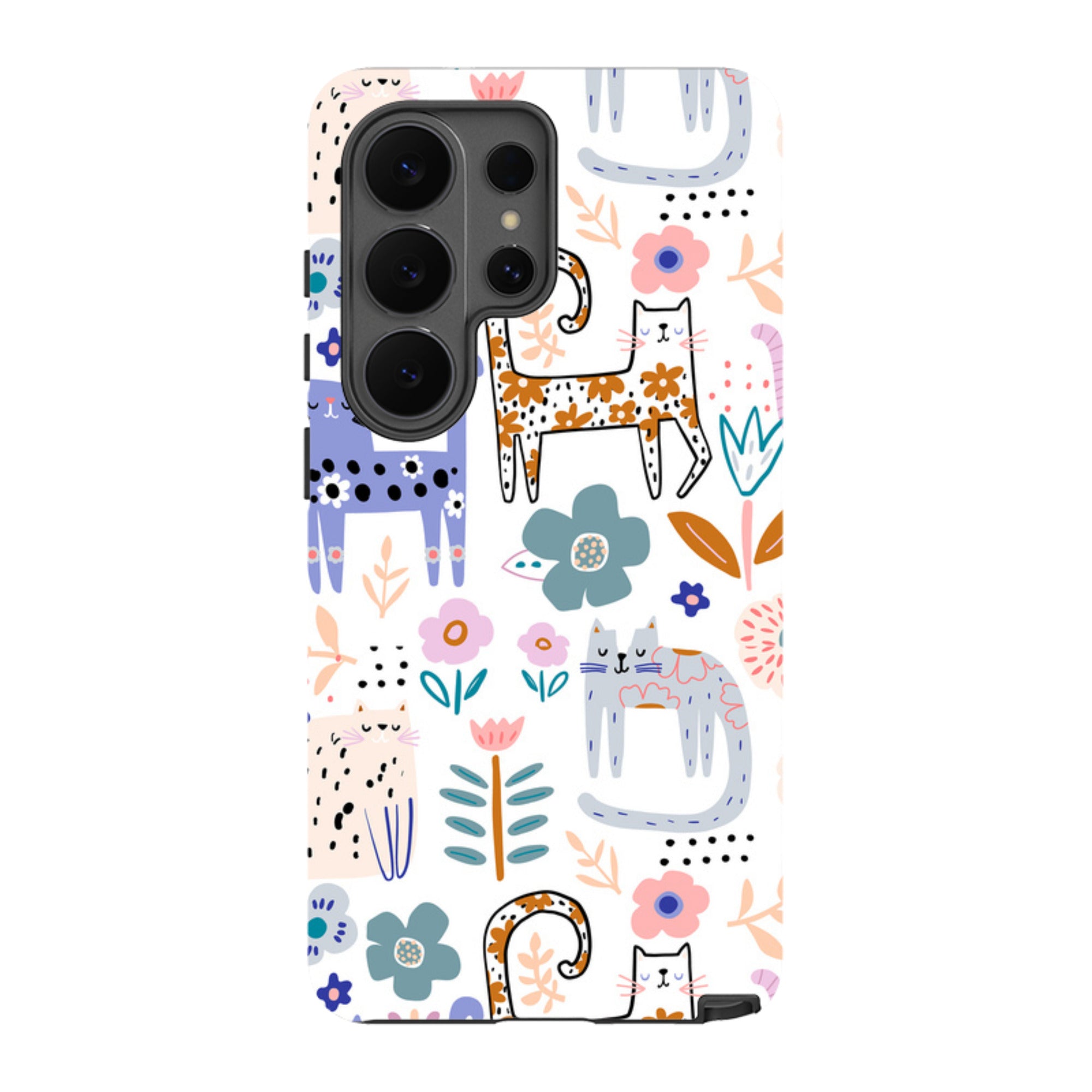 Samsung Tough Case - Floral Cats