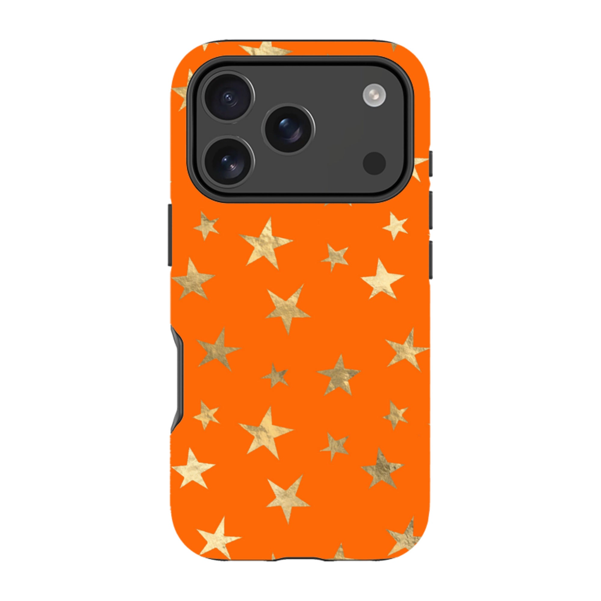 iPhone Tough Case - Orange and Gold Stars