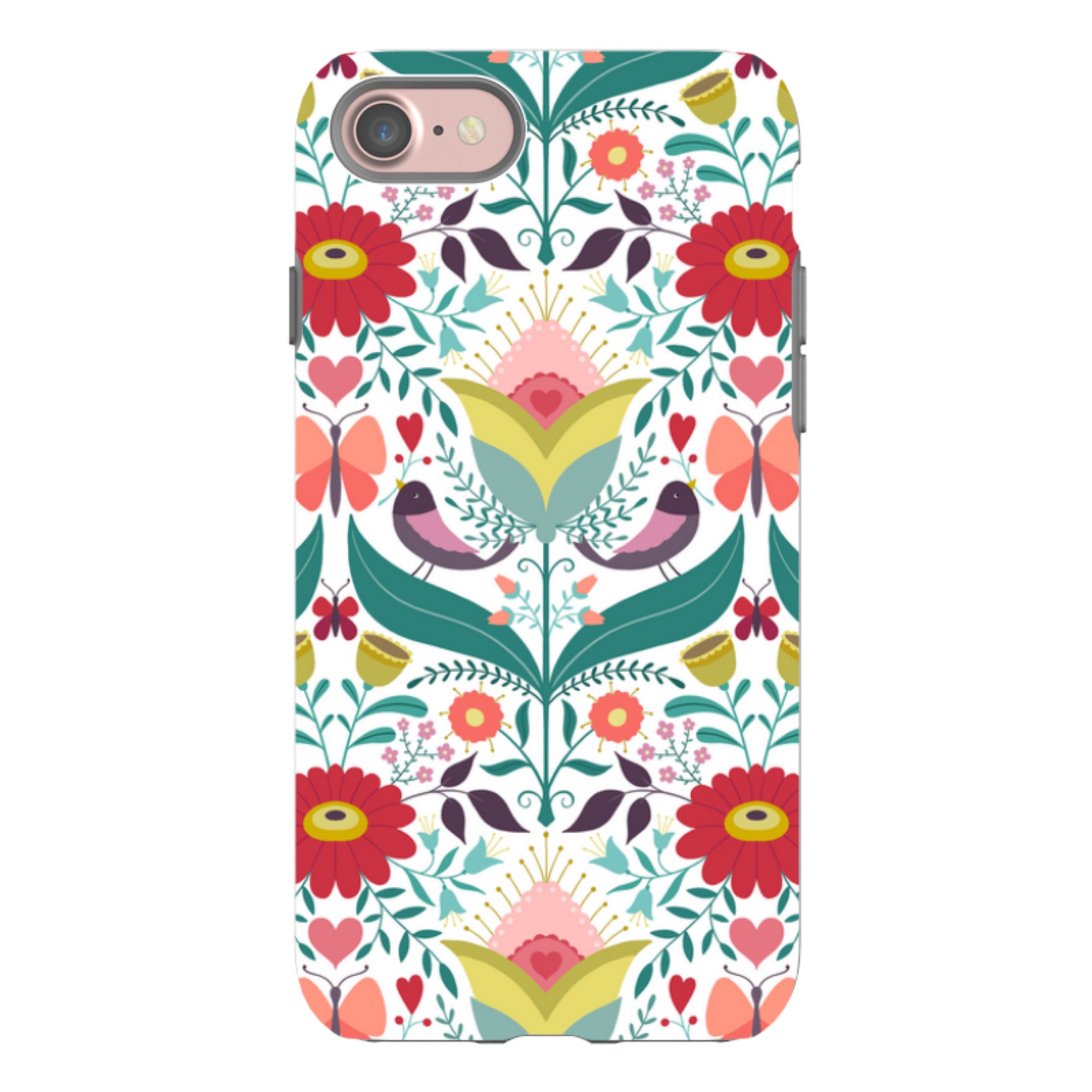 iPhone Tough Case - Bird Pattern IV By Suzy Taylor