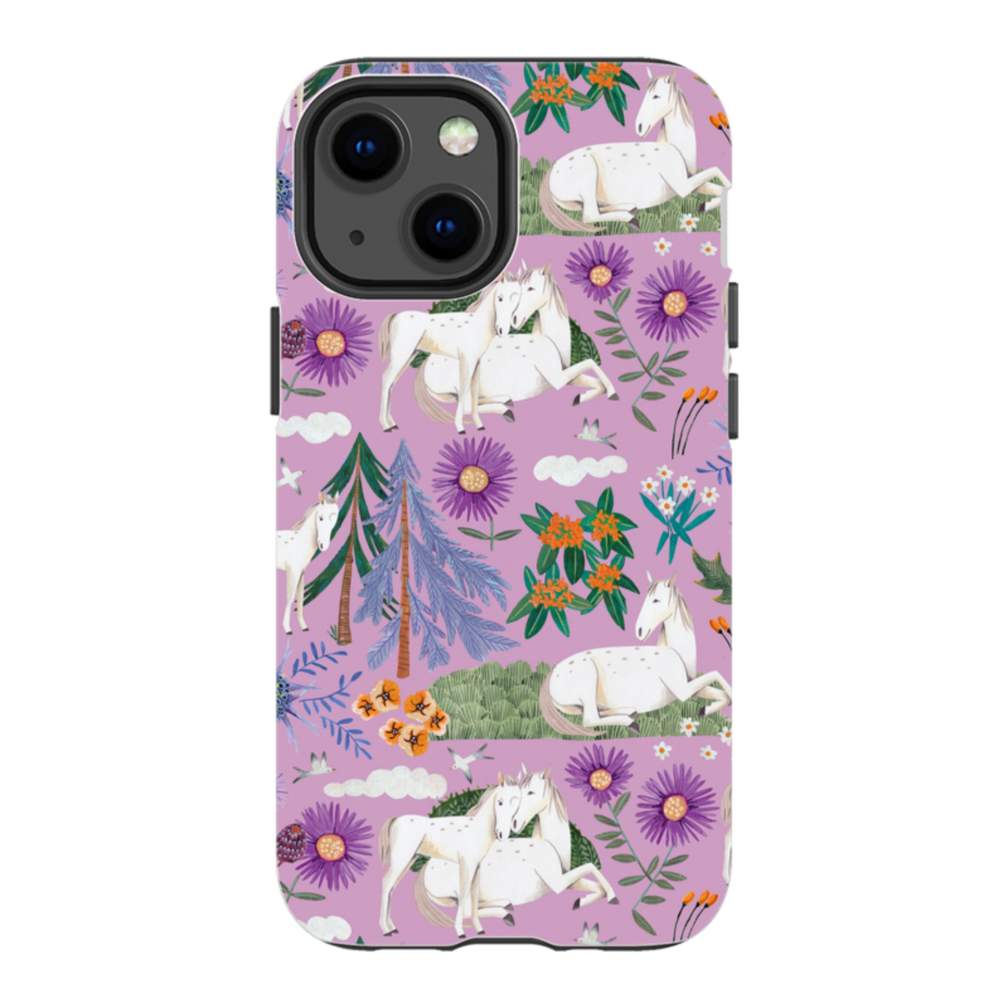 iPhone Tough Case - Horse Pattern By Caroline Bonne Muller