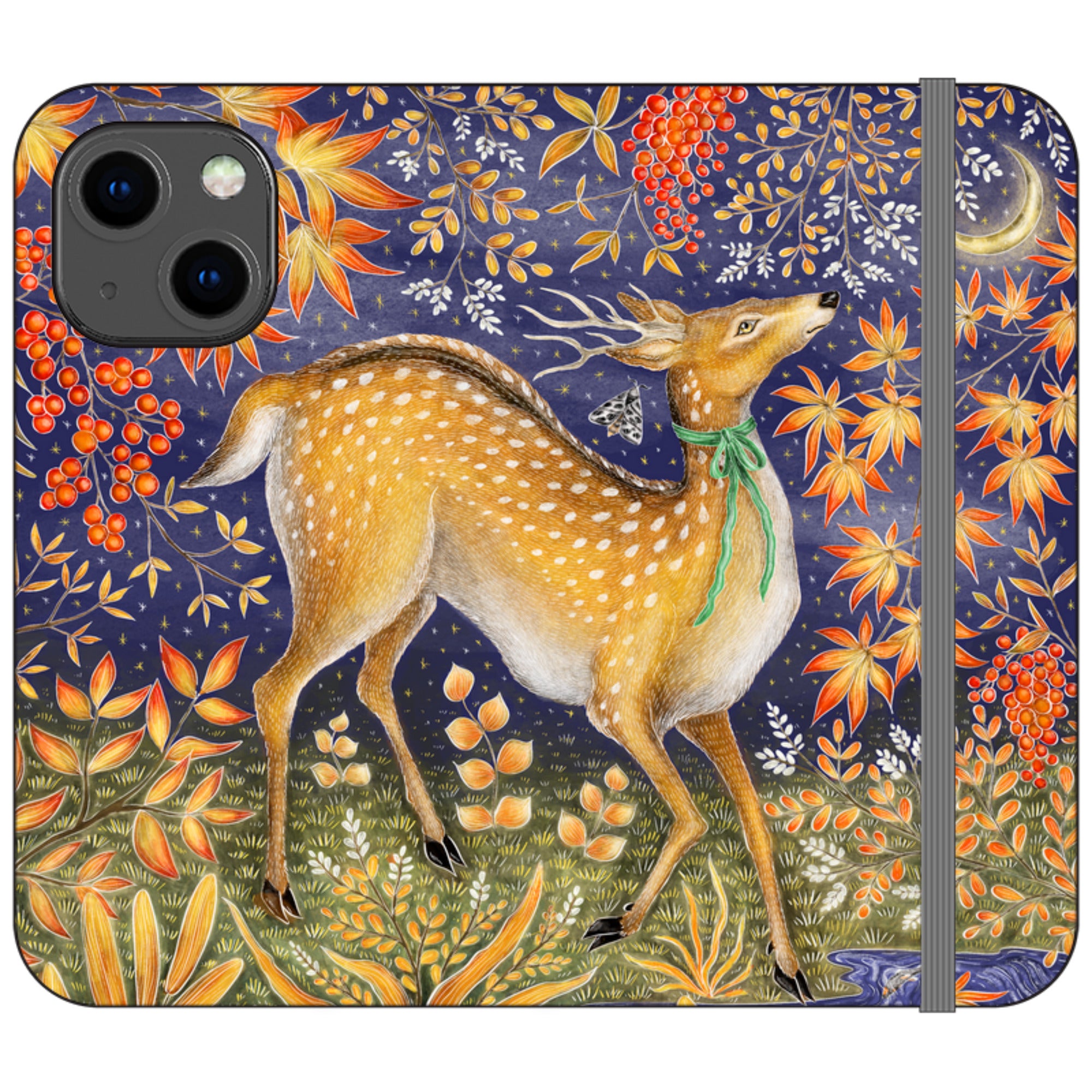 Autumn Deer Wallet Case By Catherine Rowe