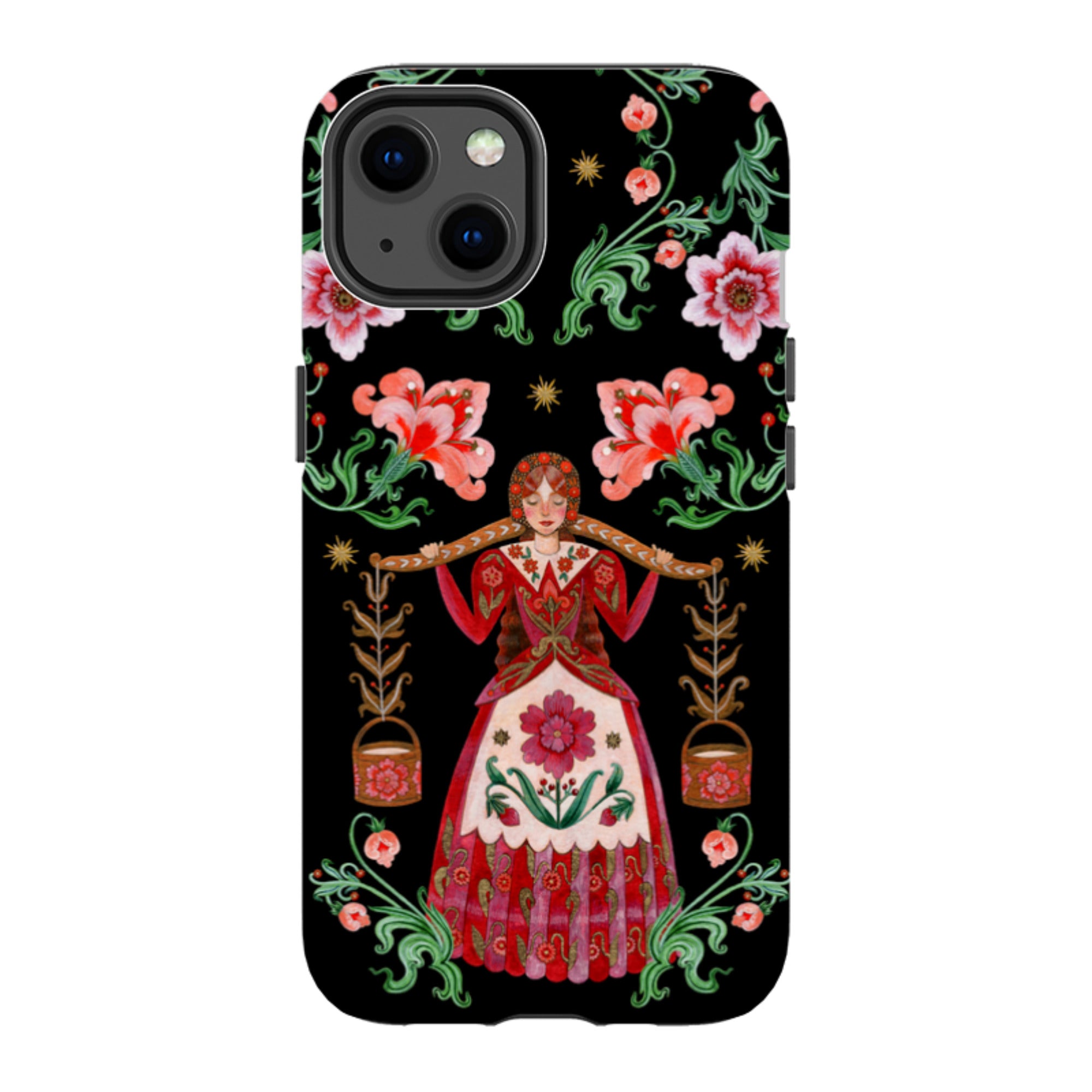 iPhone Tough  Case - Eight Maids A Milking By Maria Matos