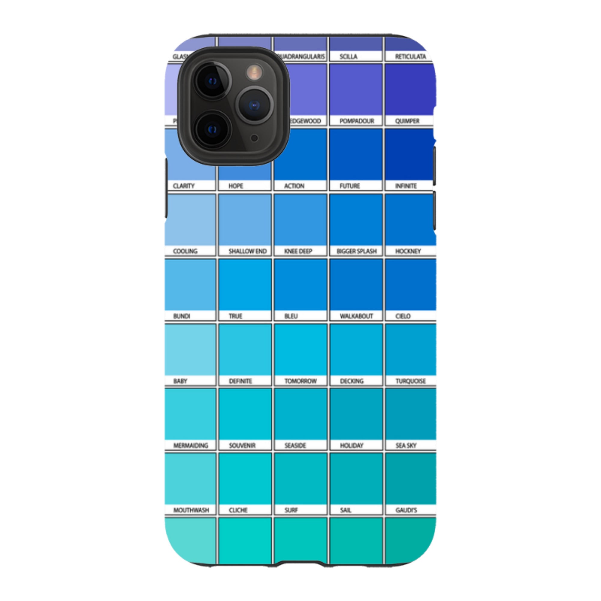 iPhone Tough Case - Blue Chromology By Kitty Joseph