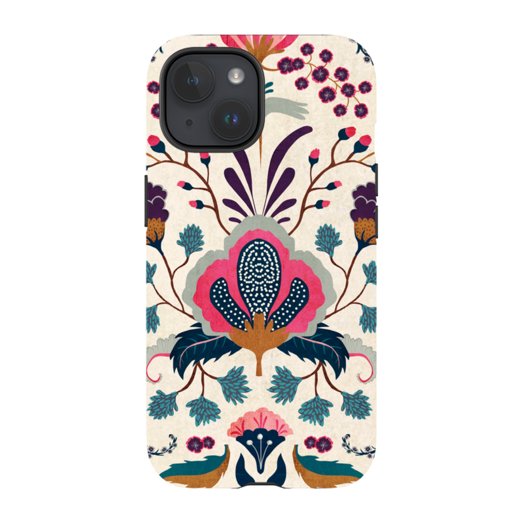 iPhone Tough Case - Folk Floral By Katherine Quinn