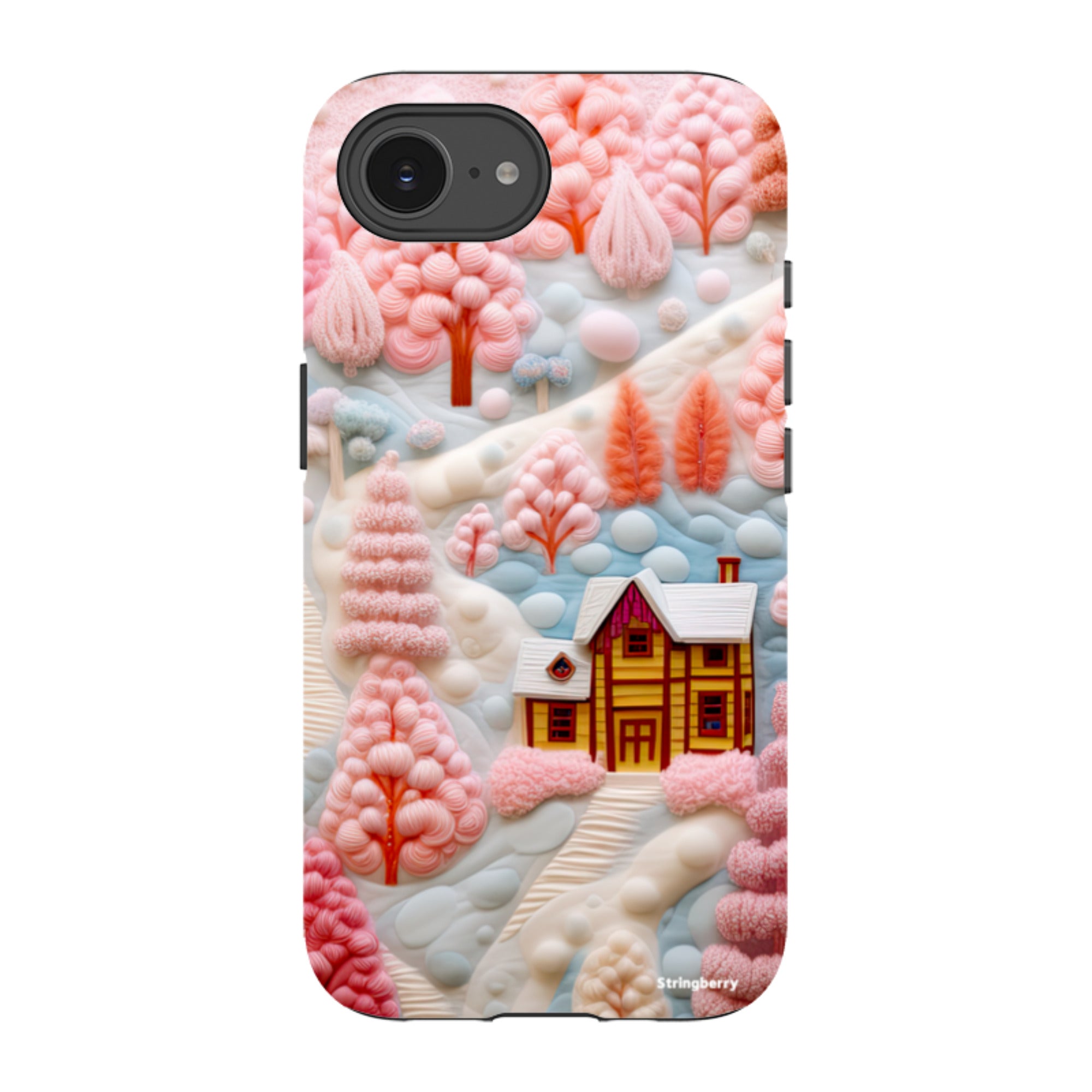 iPhone Tough Case - Embroidery Christmas
