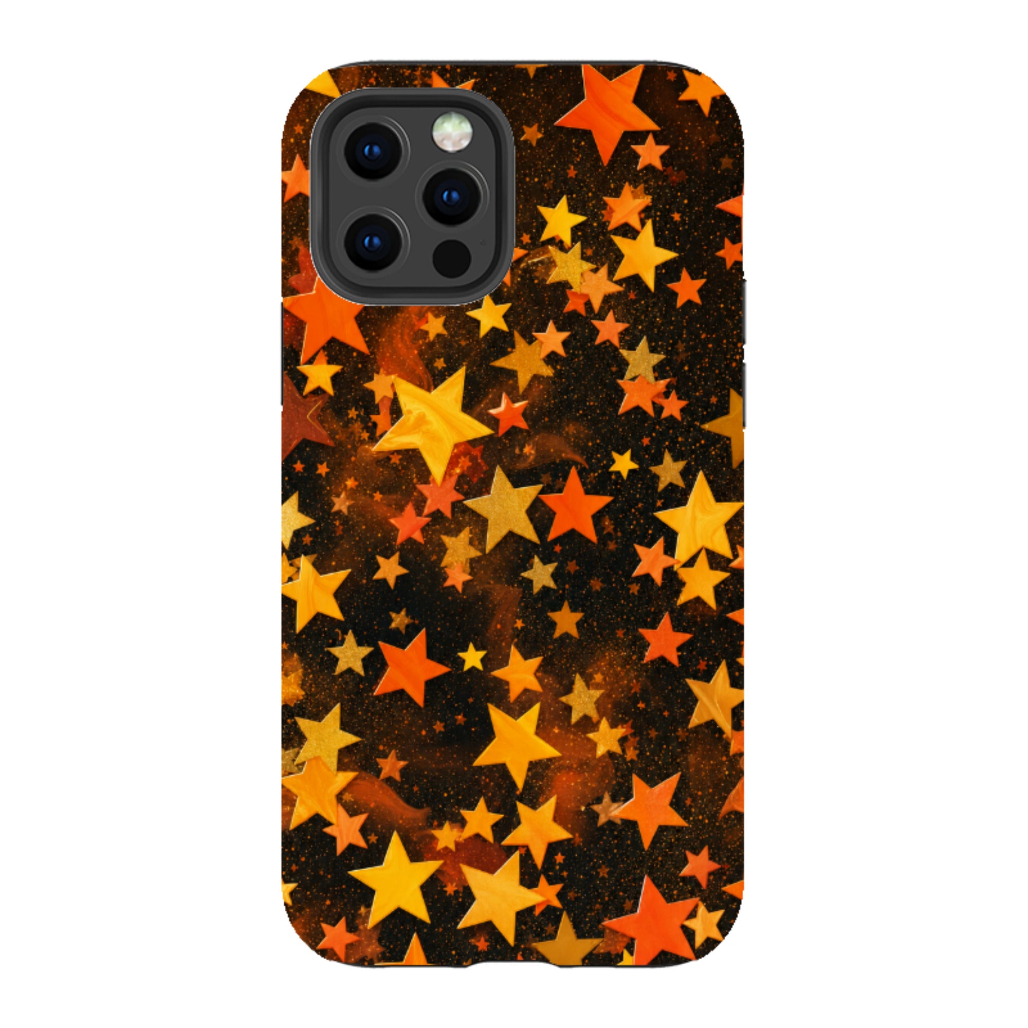 iPhone Tough Case - Orange Galaxy Star