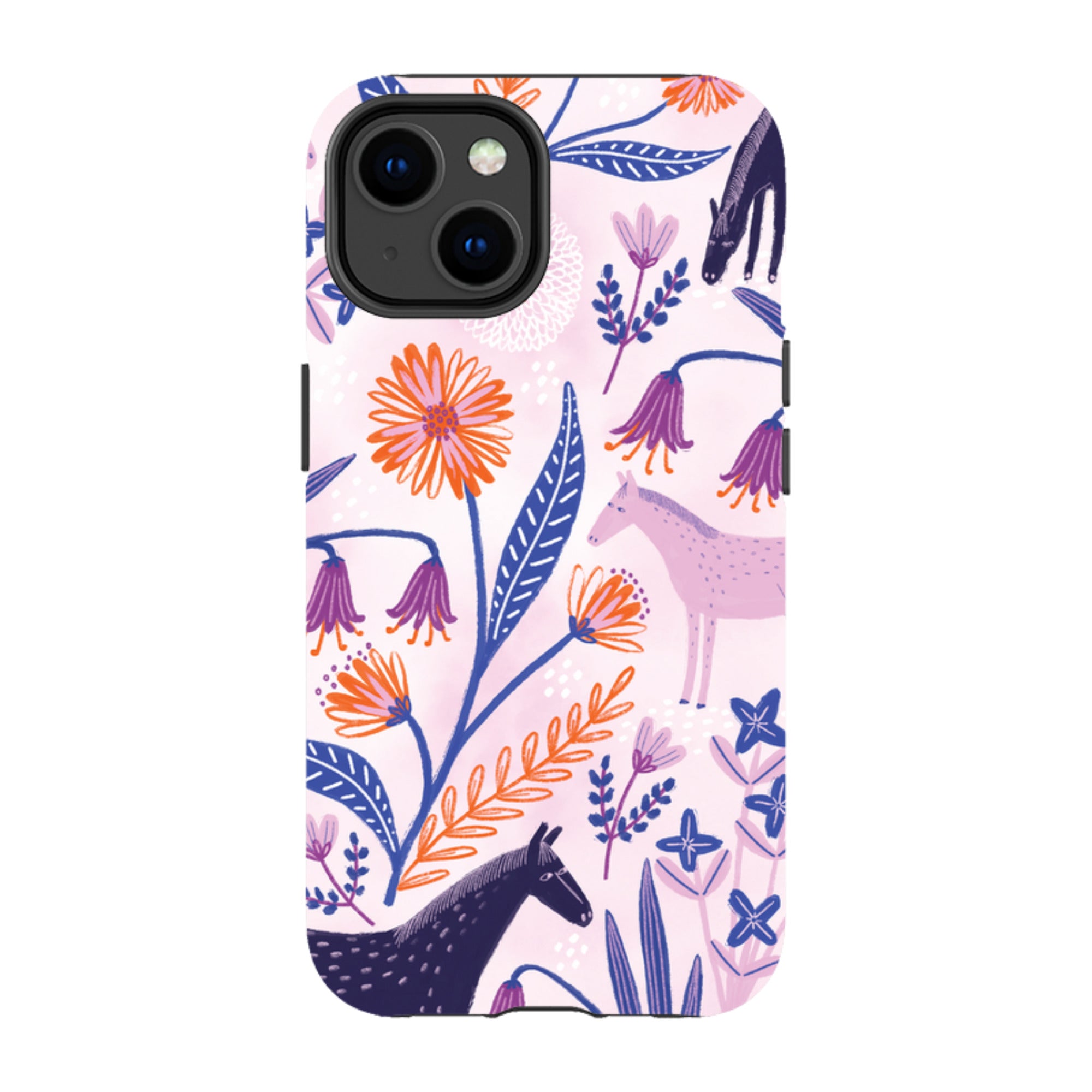 iPhone Tough Case - Wild Ponies By Lee Foster Wilson