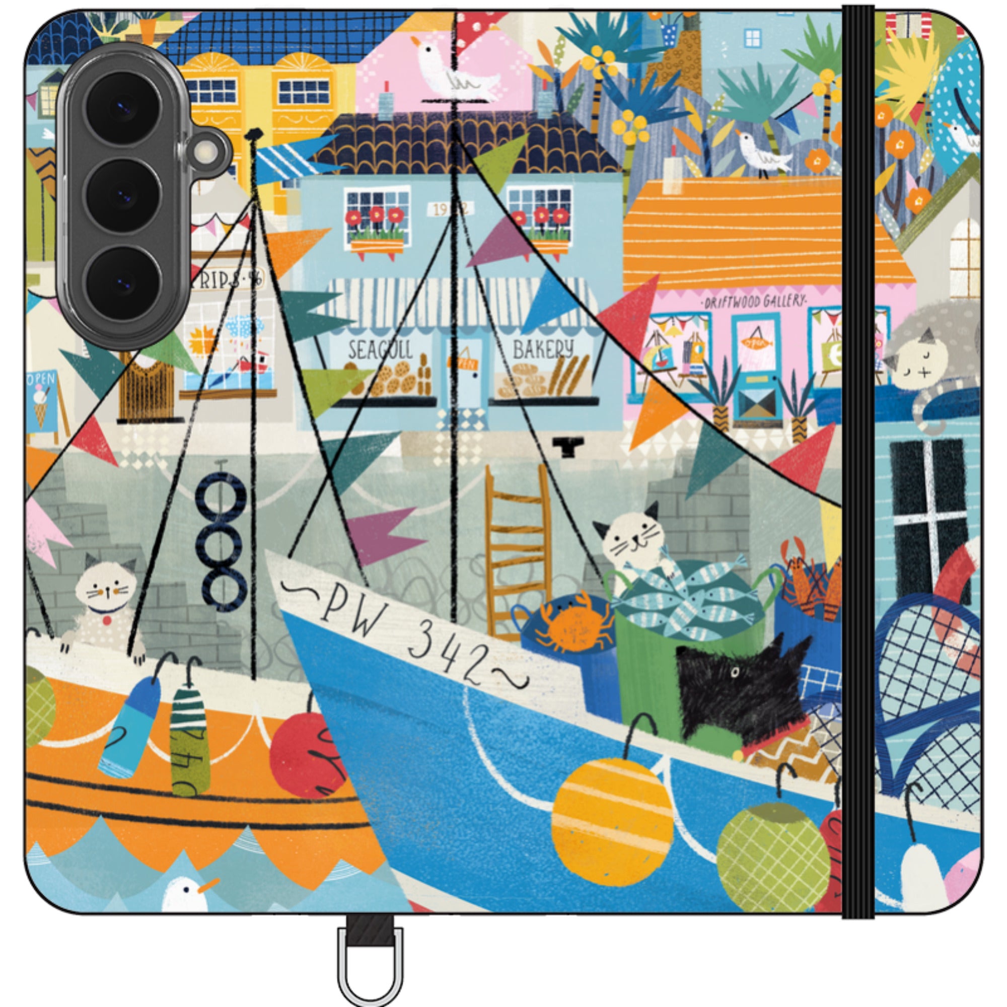 Night Harbour Wallet Case By Ali Brookes