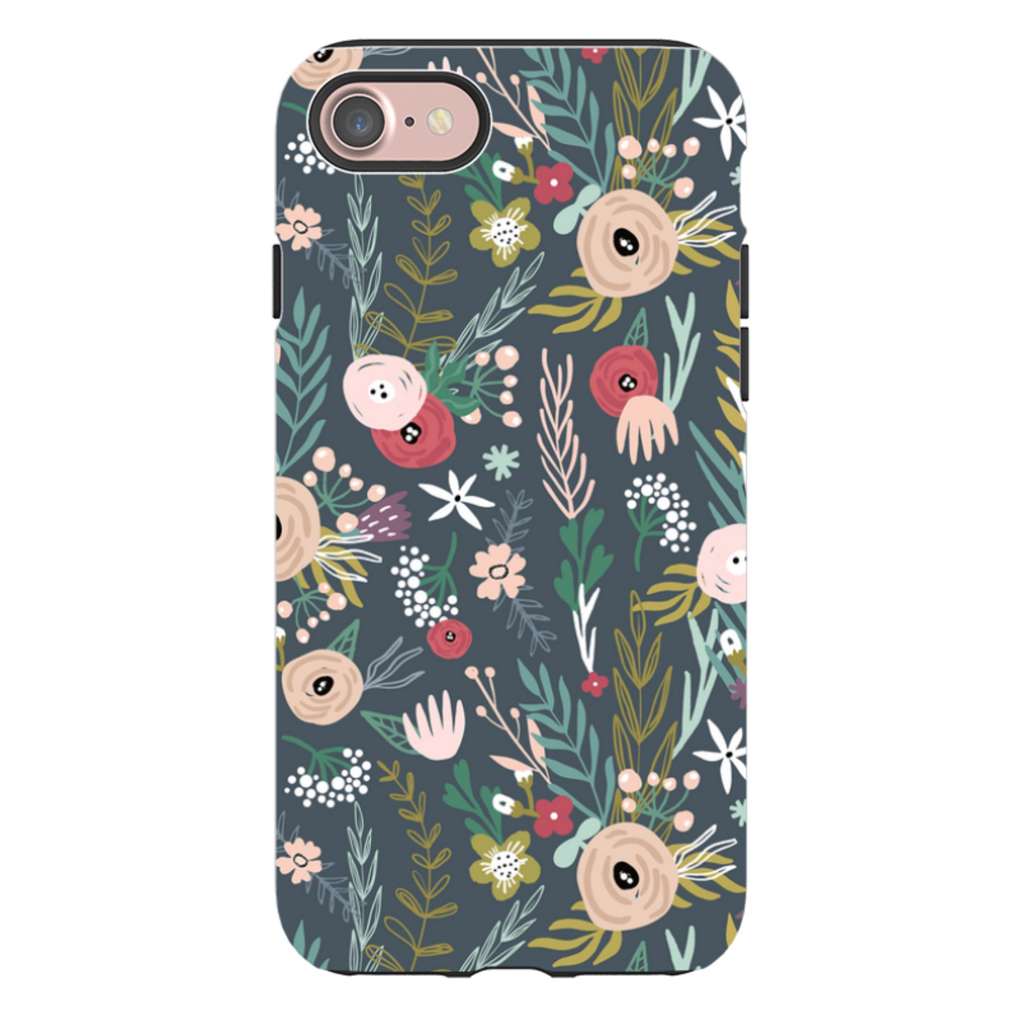iPhone Tough Case - Winter Scandi Floral
