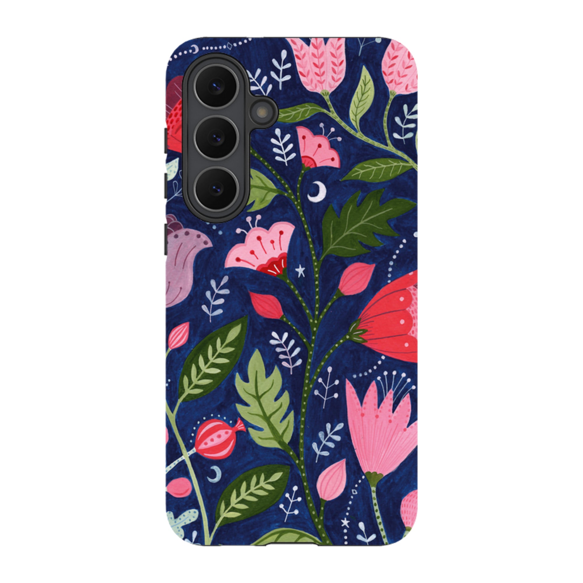Samsung Tough Case - Flowers On Blue By Bex Parkin
