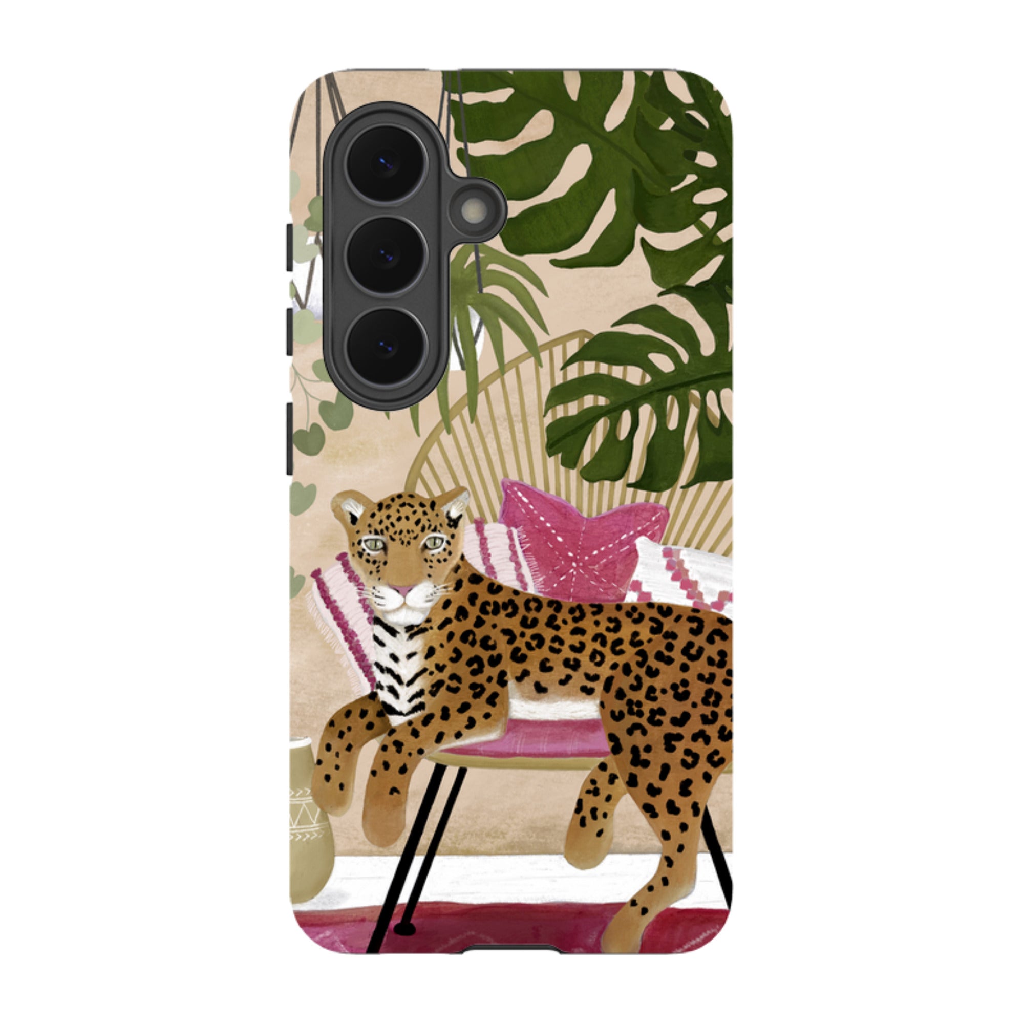 Samsung Tough Case - Boho Leopard Cream By Bex Parkin