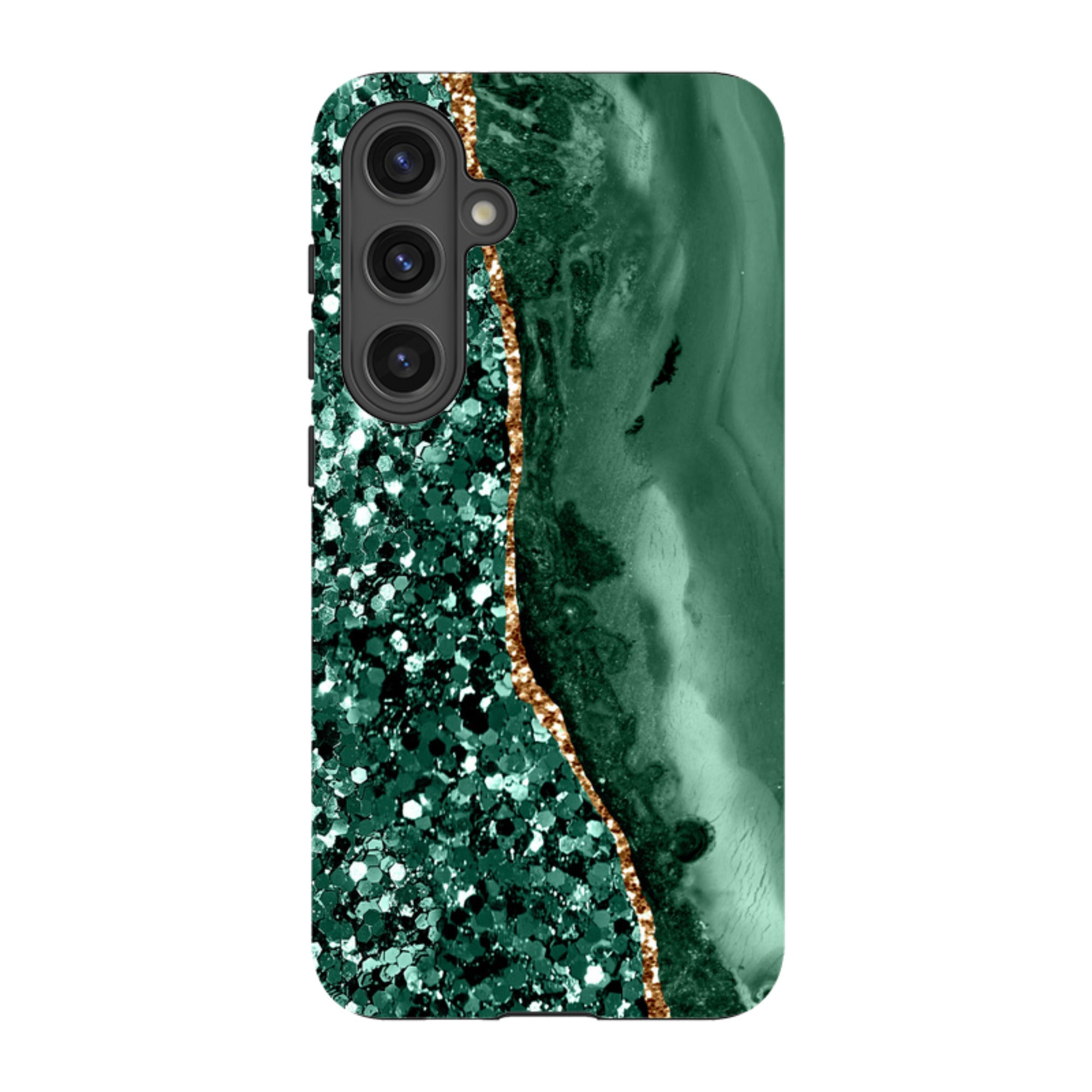 Samsung Tough Case - Green Shade (case does not glitter)