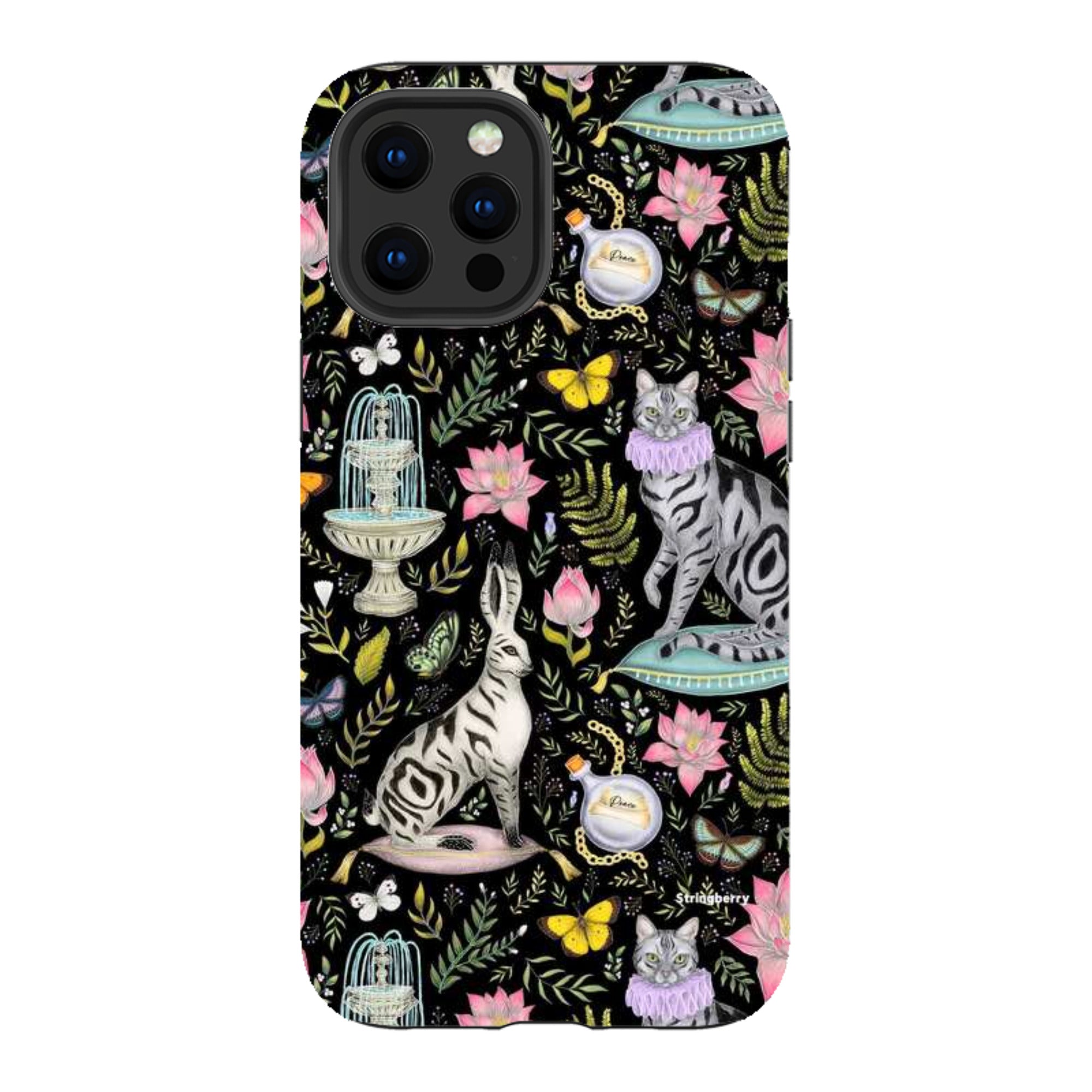 iPhone Tough Case - Lotus Garden By Catherine Rowe