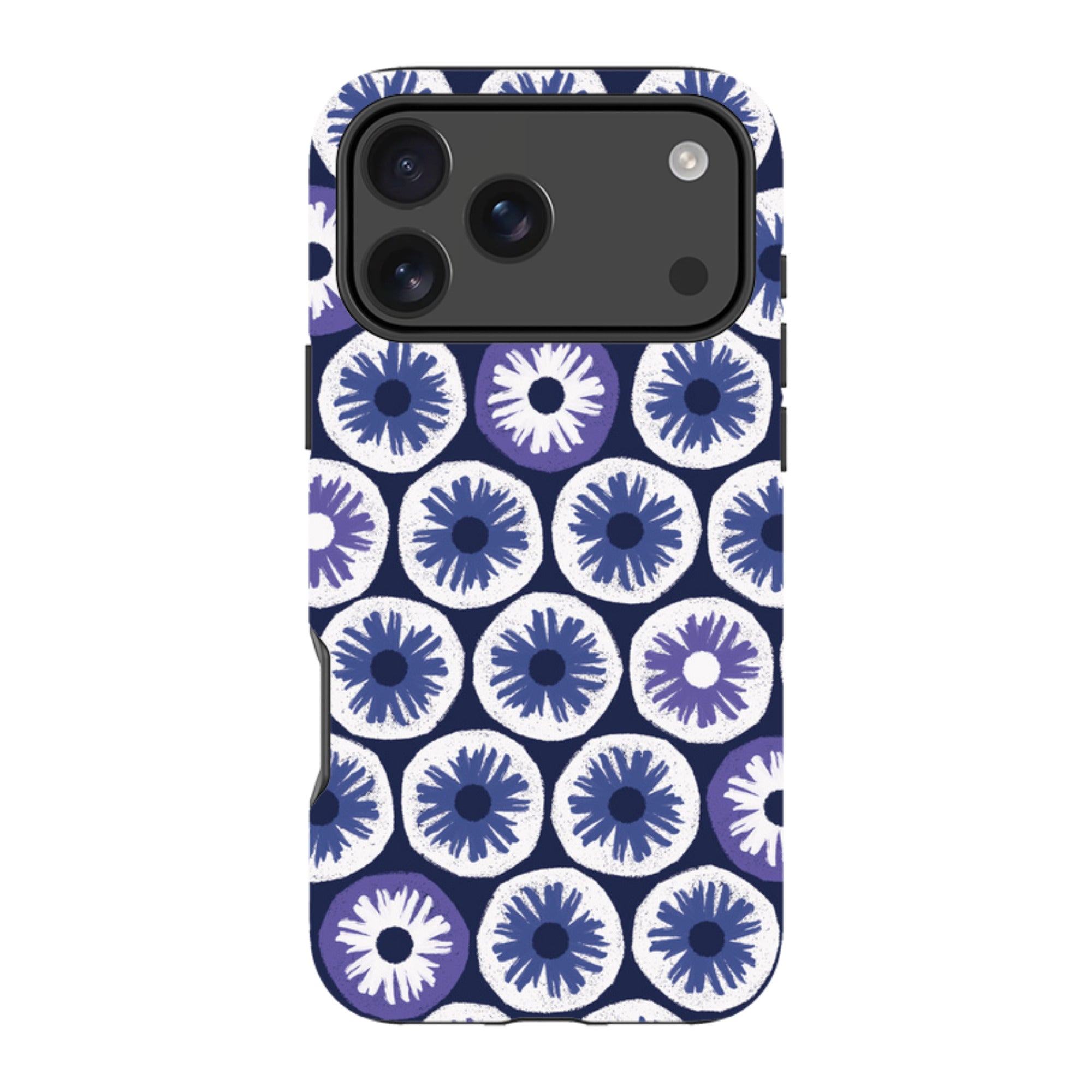 iPhone Tough Case - Penny Flowers Blue By Ali Brookes