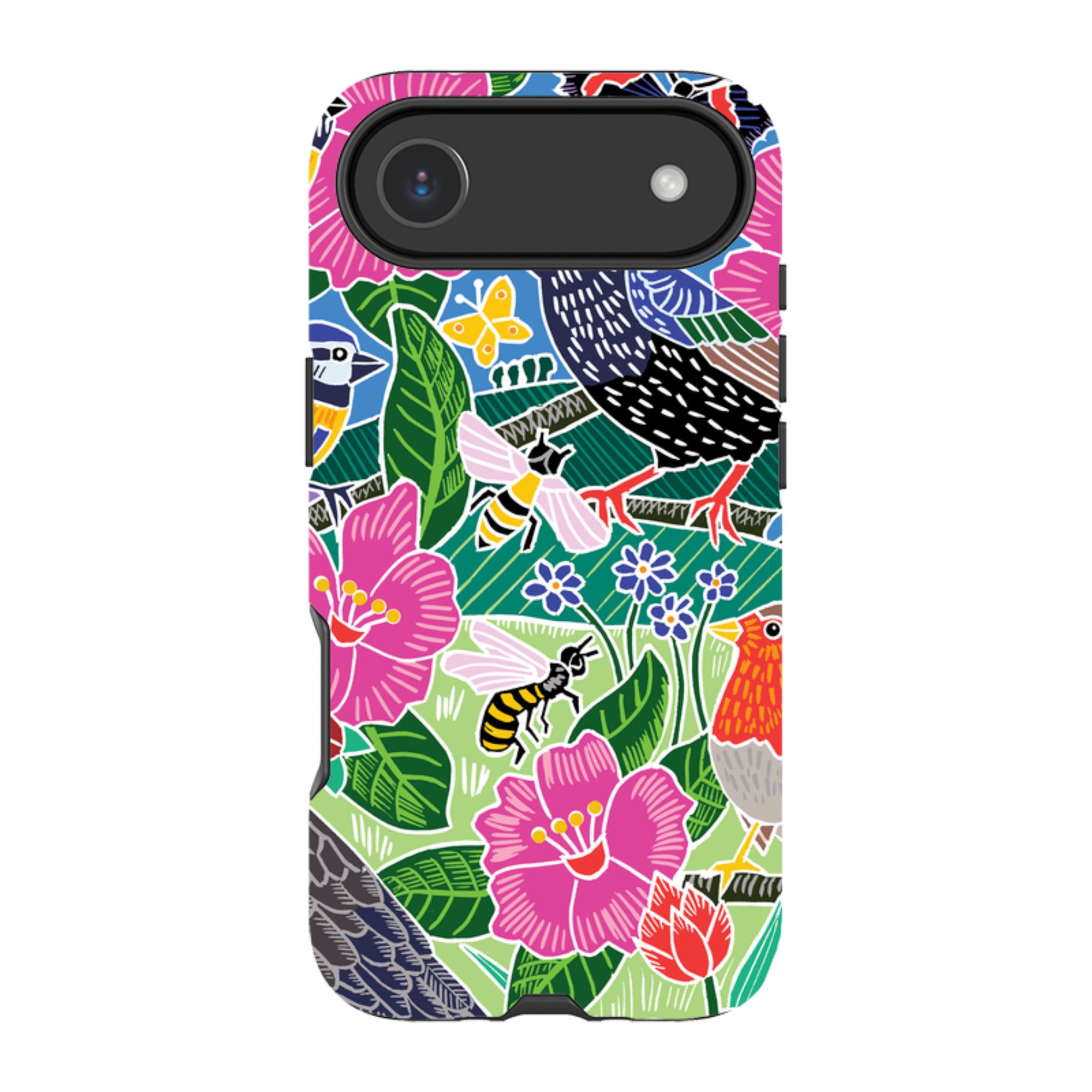 iPhone Tough Case - Garden Bird Jigsaw A By Kate Heiss