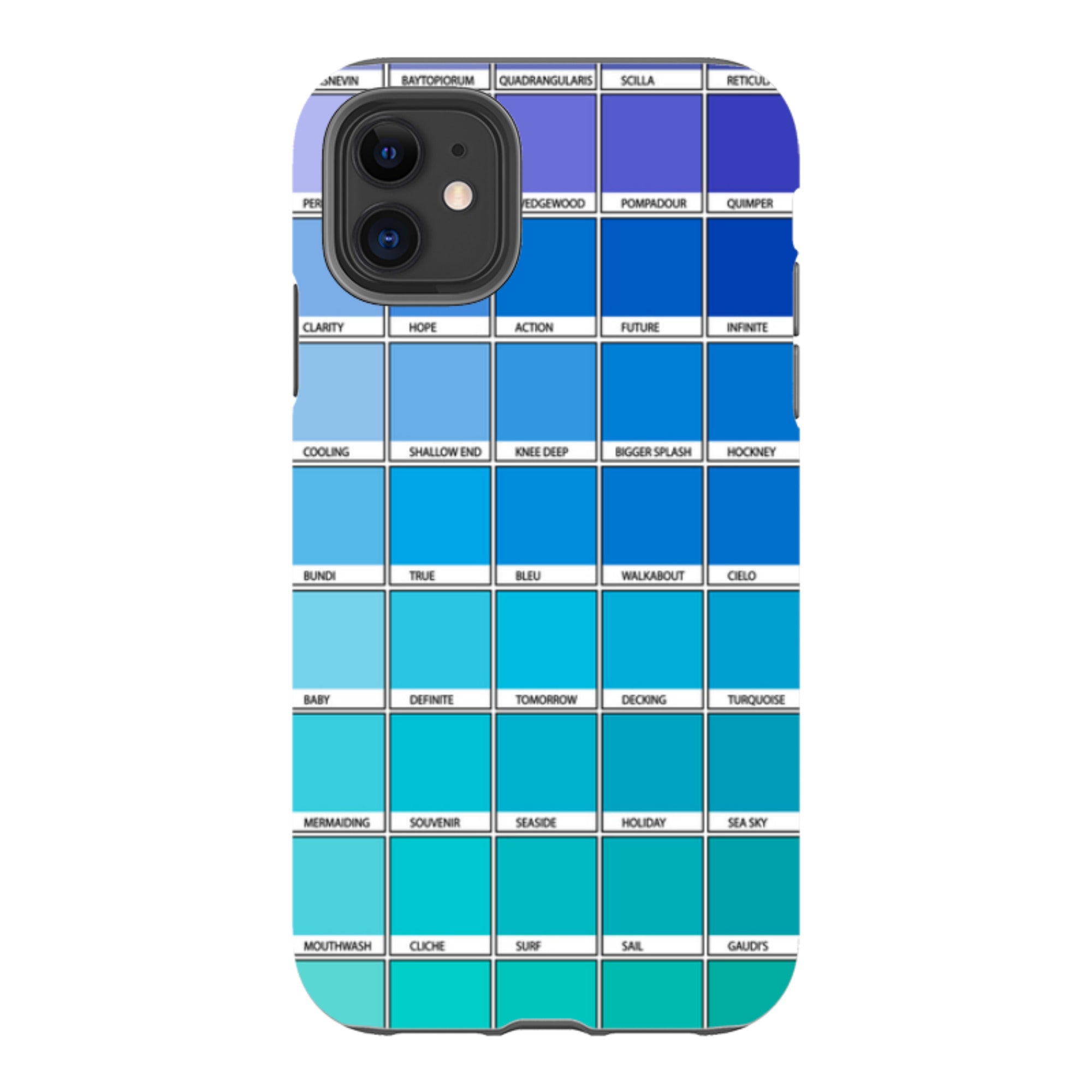 iPhone Tough Case - Blue Chromology By Kitty Joseph