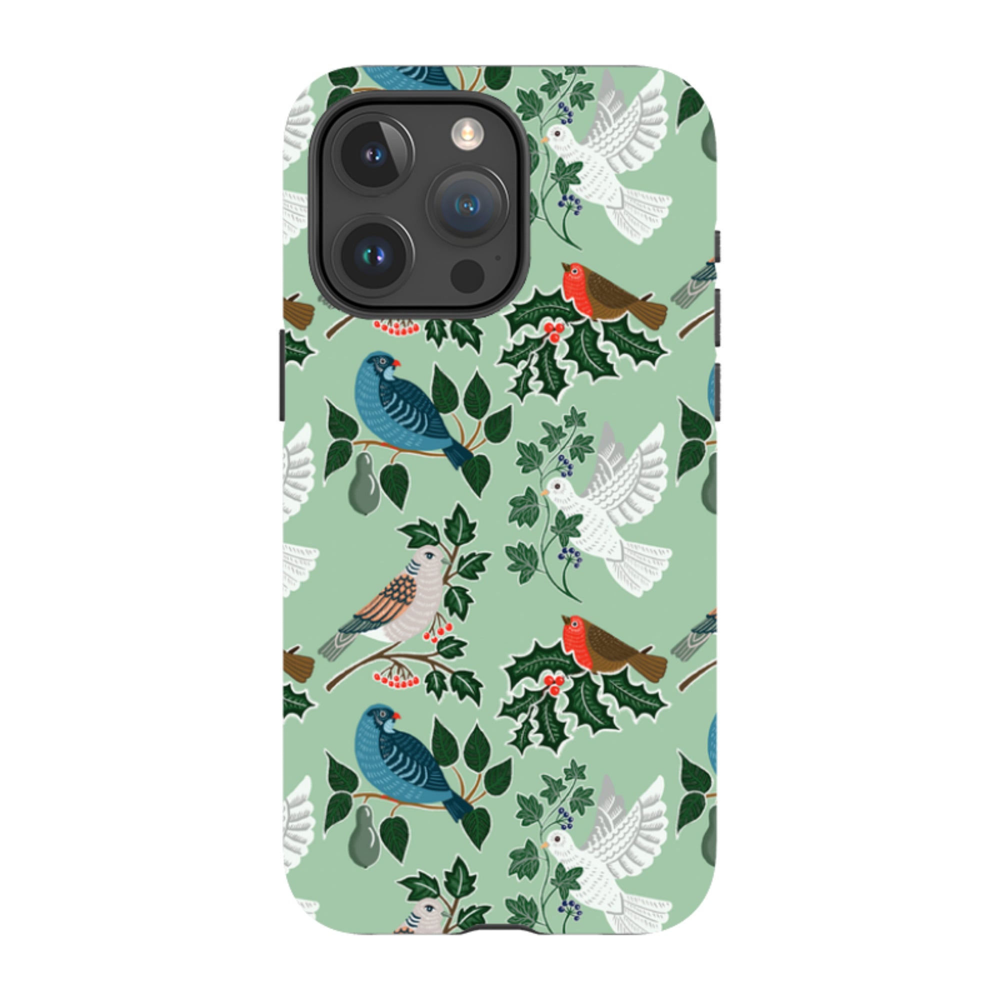 iPhone Tough Case - Winter Birds-1 By kate Heiss
