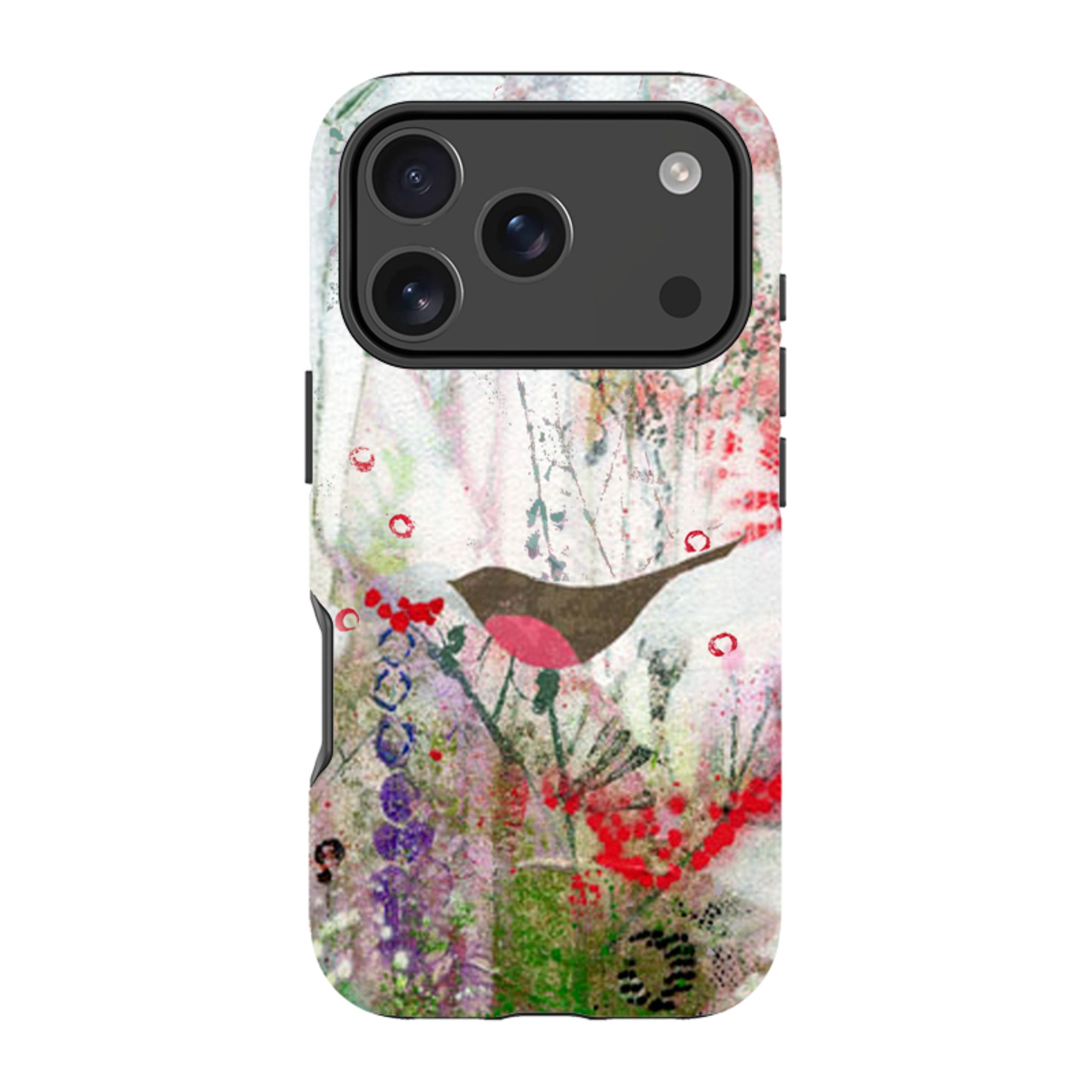 iPhone Tough Case - Robin And Berries By Tiffany Lynch