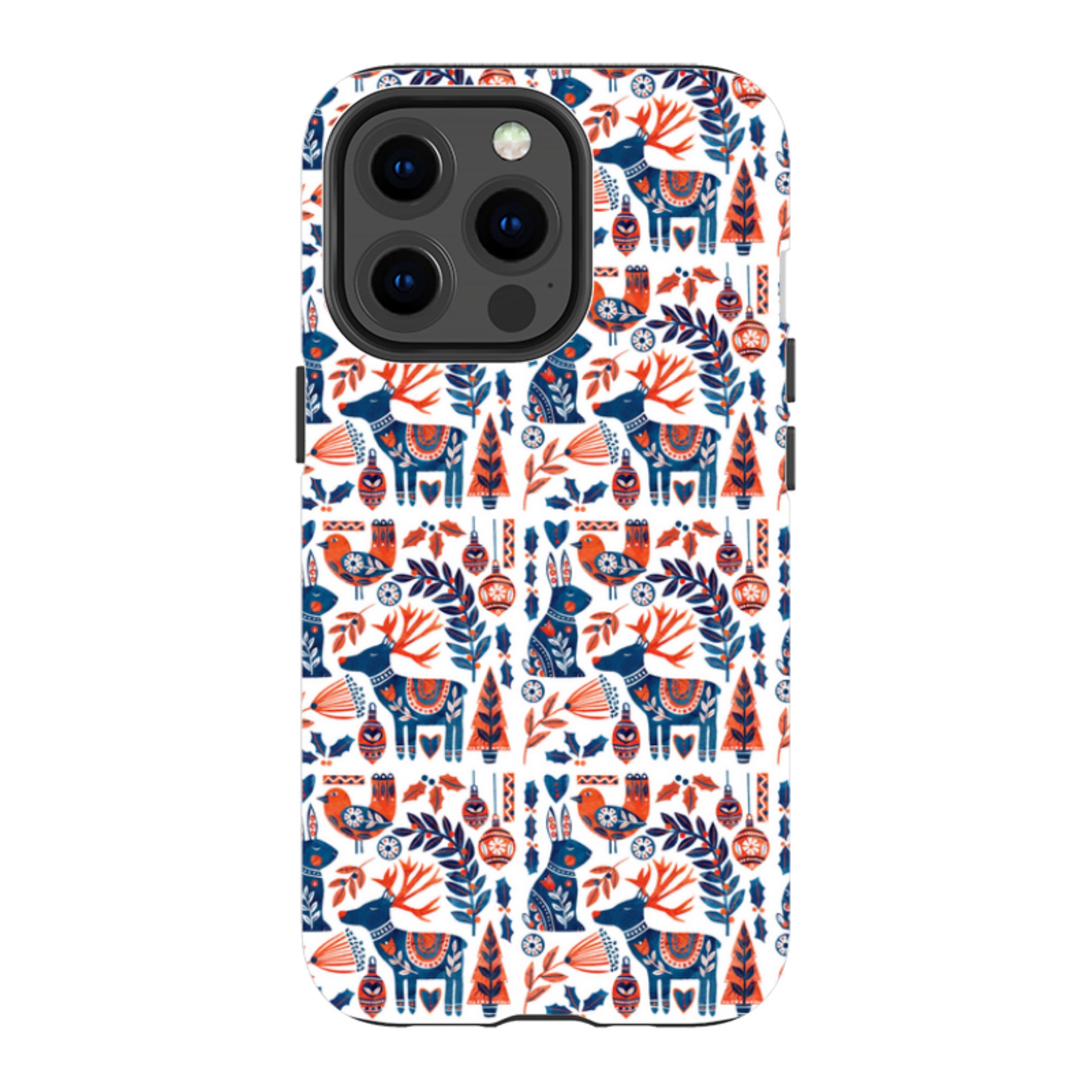 iPhone Tough Case - Scandi Animals By Tracey English