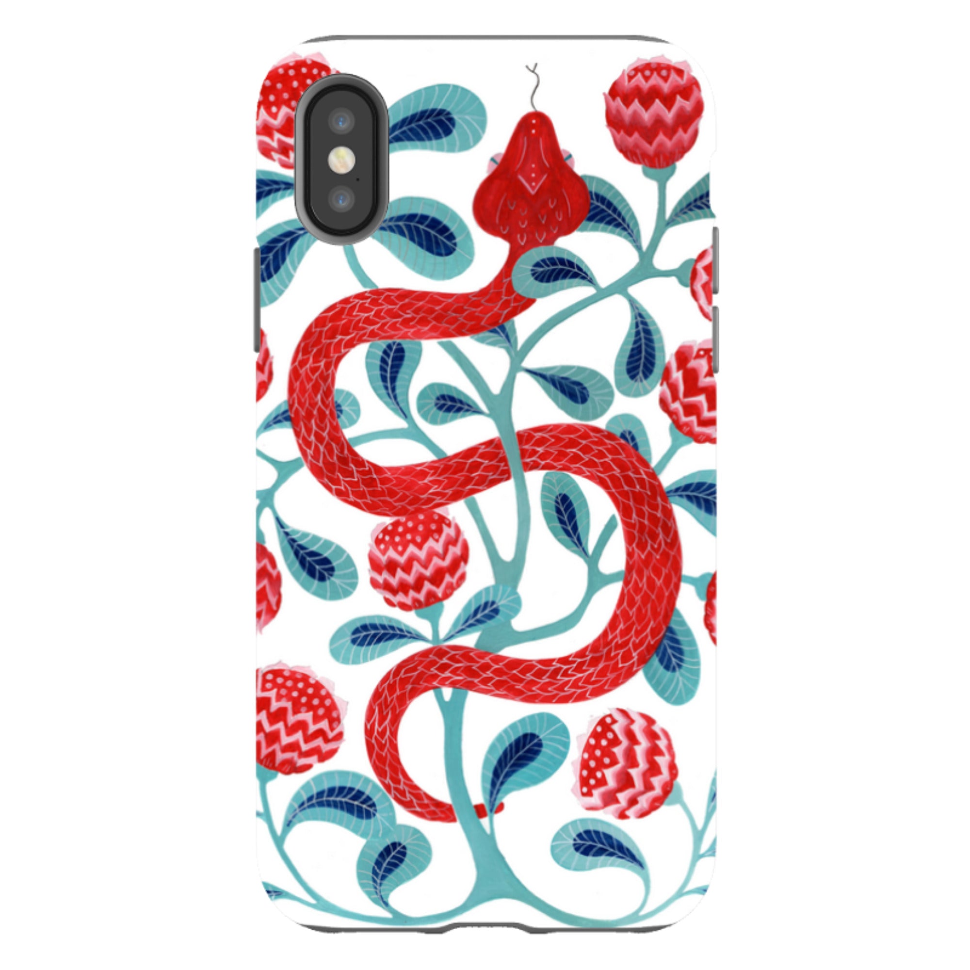 iPhone Tough Case - Redsnake By Bex Parkin