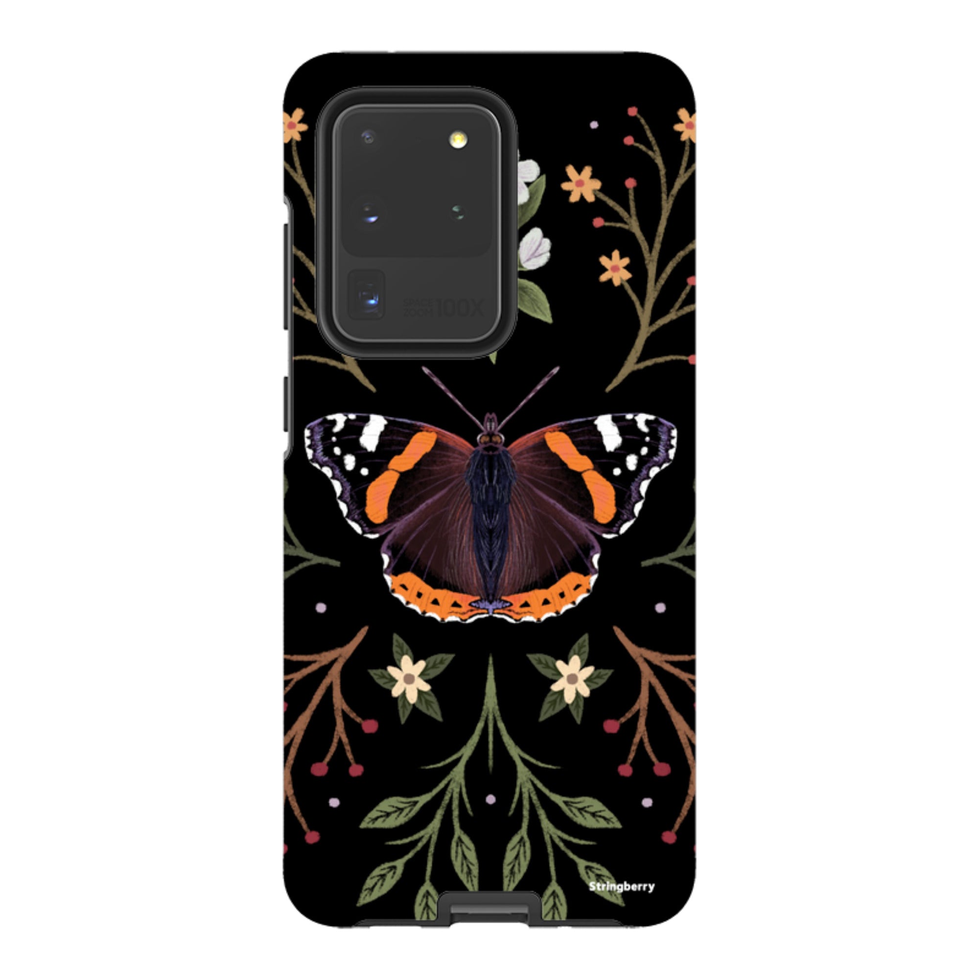 Samsung Tough Case - Red Admiral Butterfly By Anna Stead