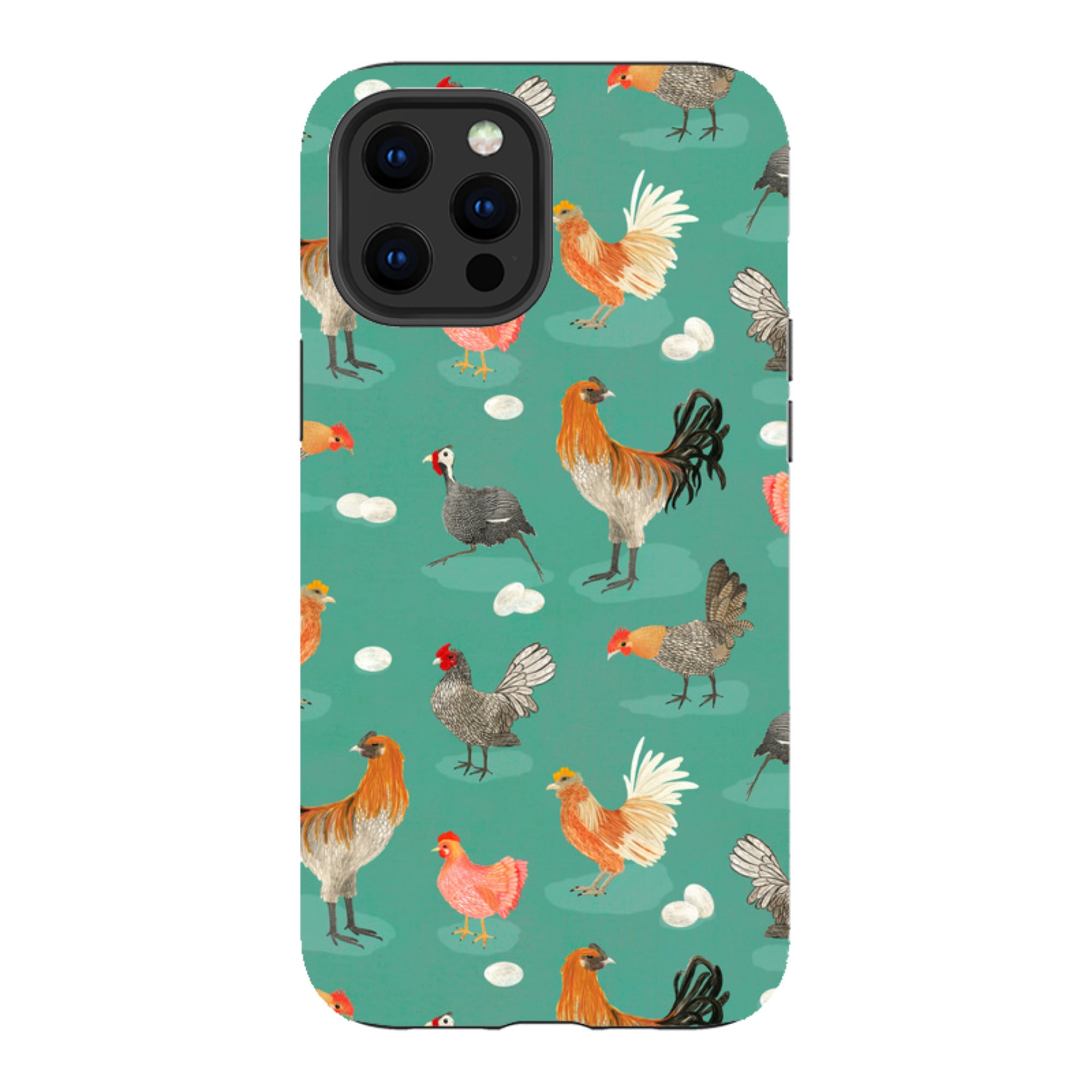 iPhone Tough Case - Chicken Teal By Katherine Quinn