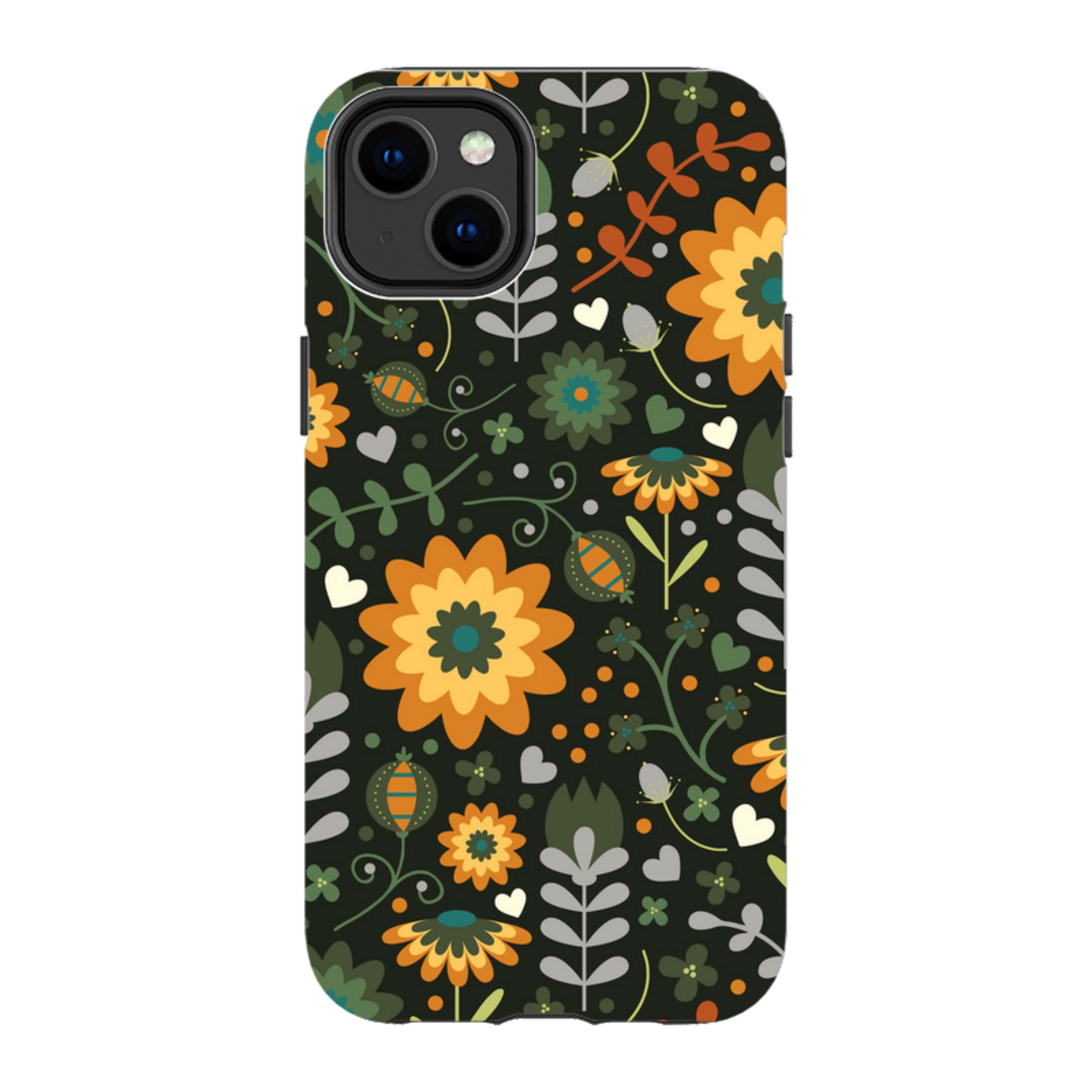 iPhone Tough Case - Dark Floral By Suzy Taylor