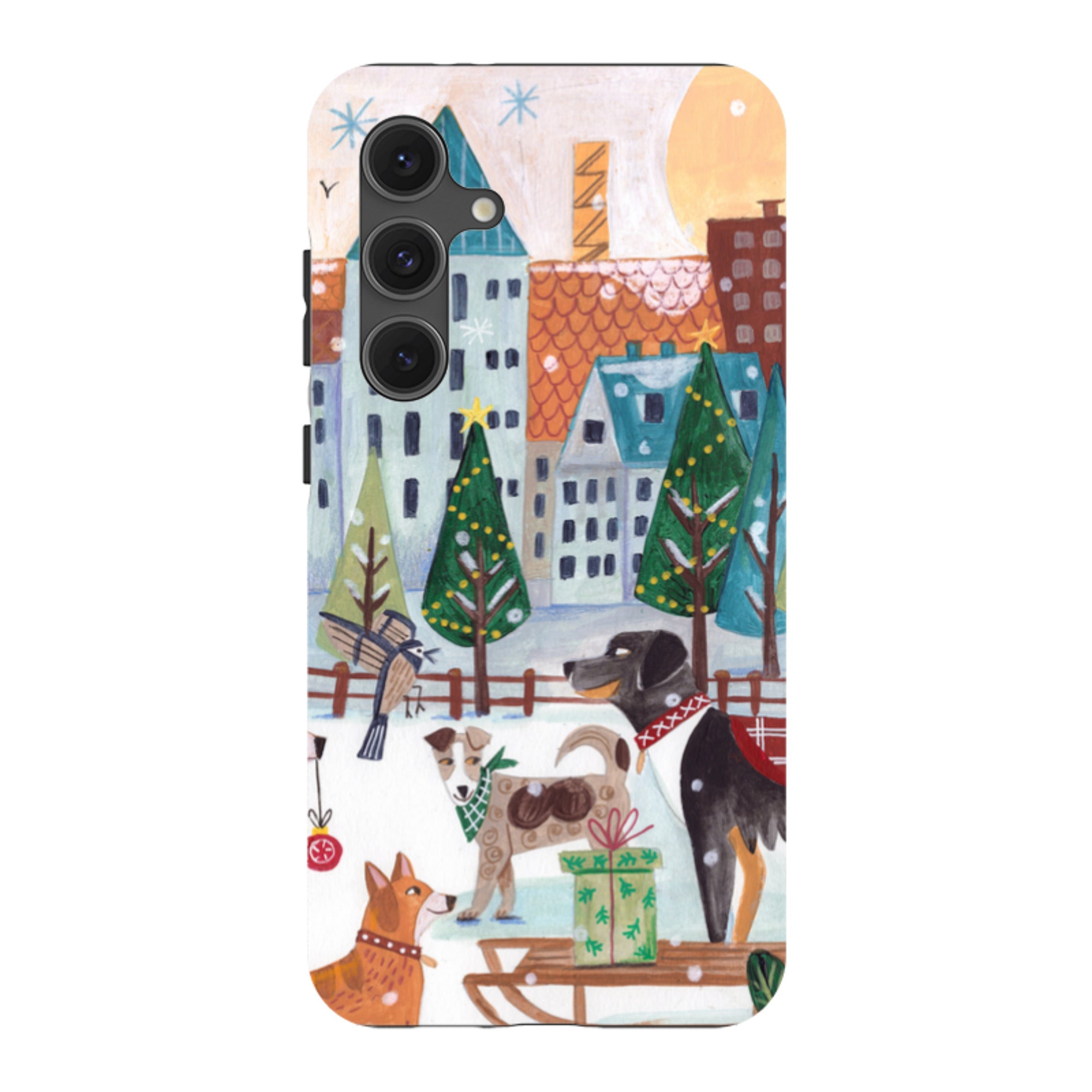 Samsung Tough Case - Christmas Dogs By Caroline Bonne Muller