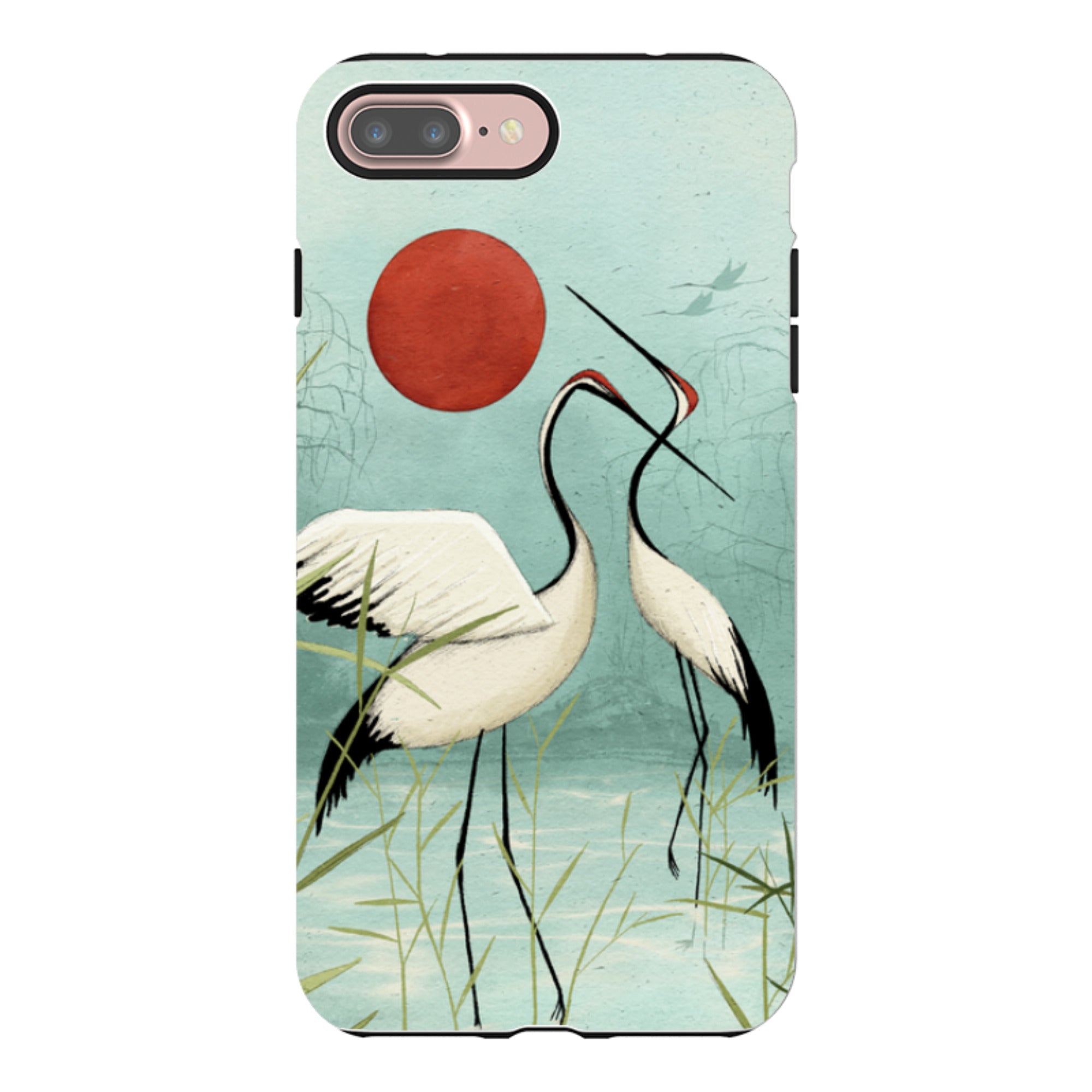 iPhone Tough Case - Cranes By Maja Lindberg