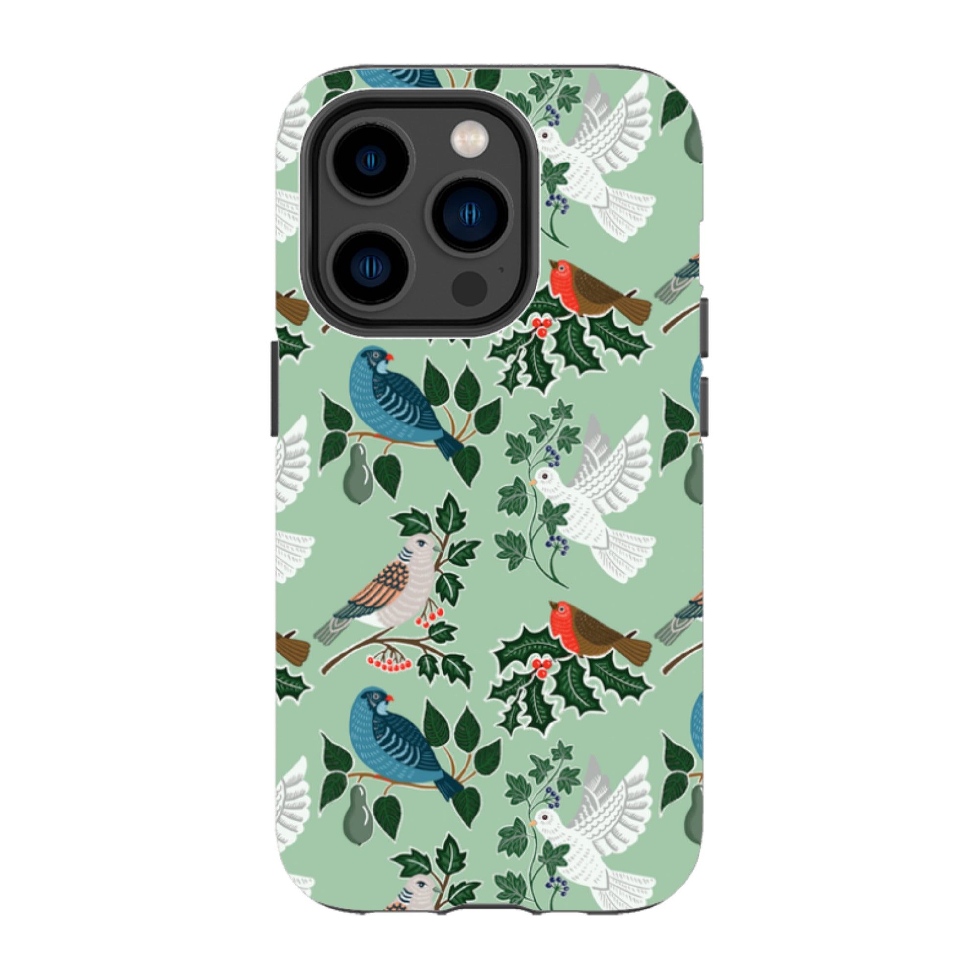 iPhone Tough Case - Winter Birds-1 By kate Heiss