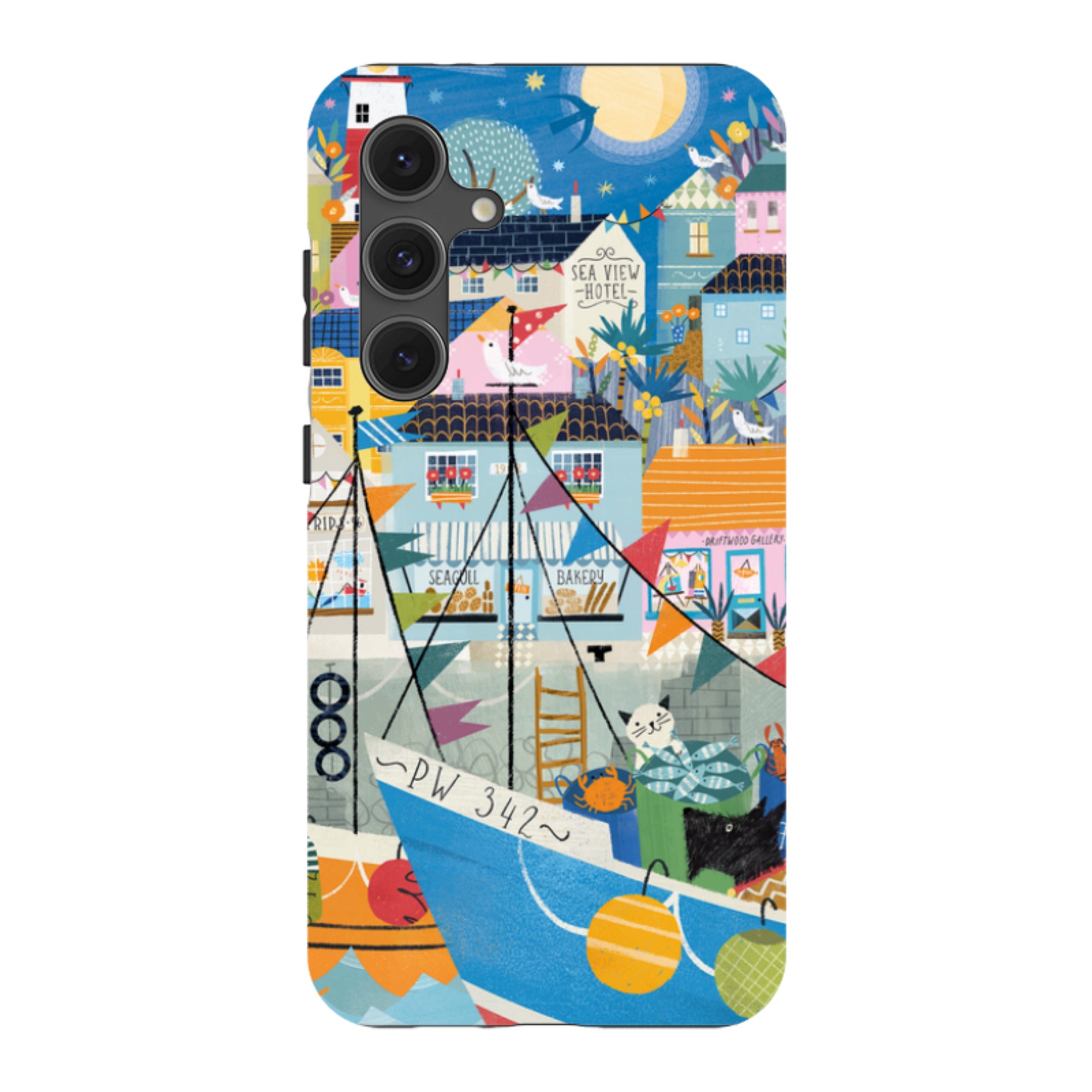 Samsung Tough  Case - Night Harbour 1 By Ali Brookes