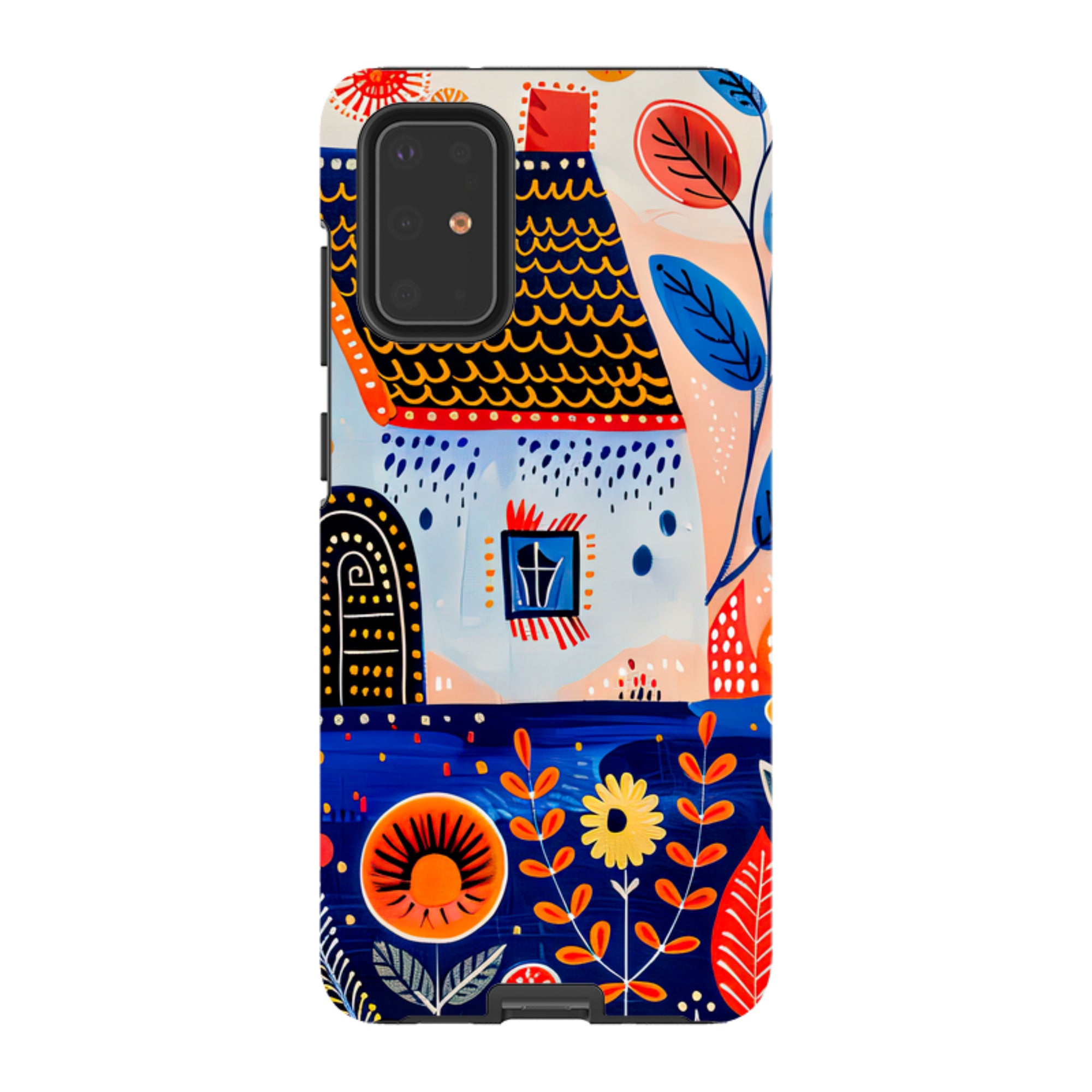 Samsung Tough Case - Folk Art House VIII