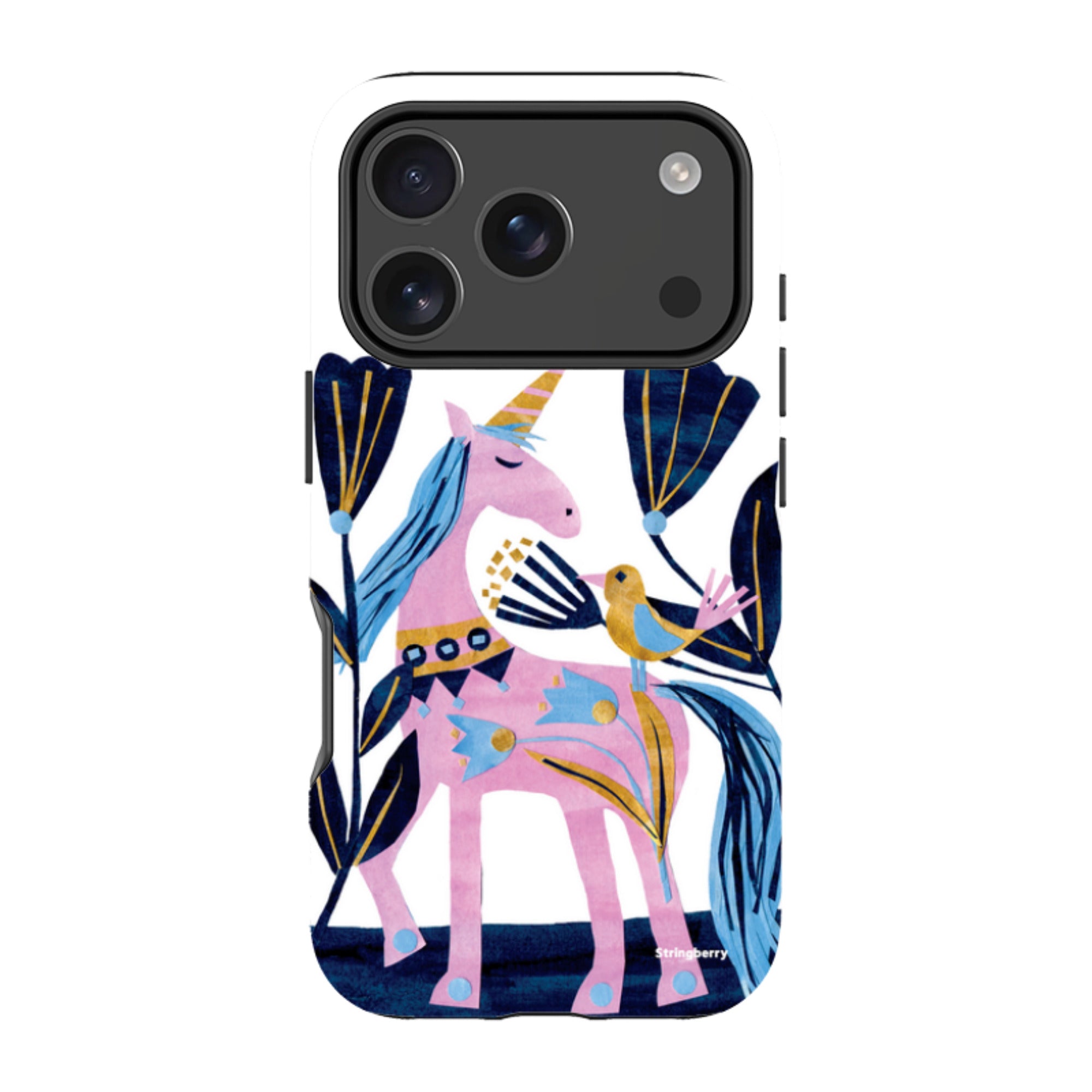 iPhone Tough Case - Lilac Unicorn By Tracey English