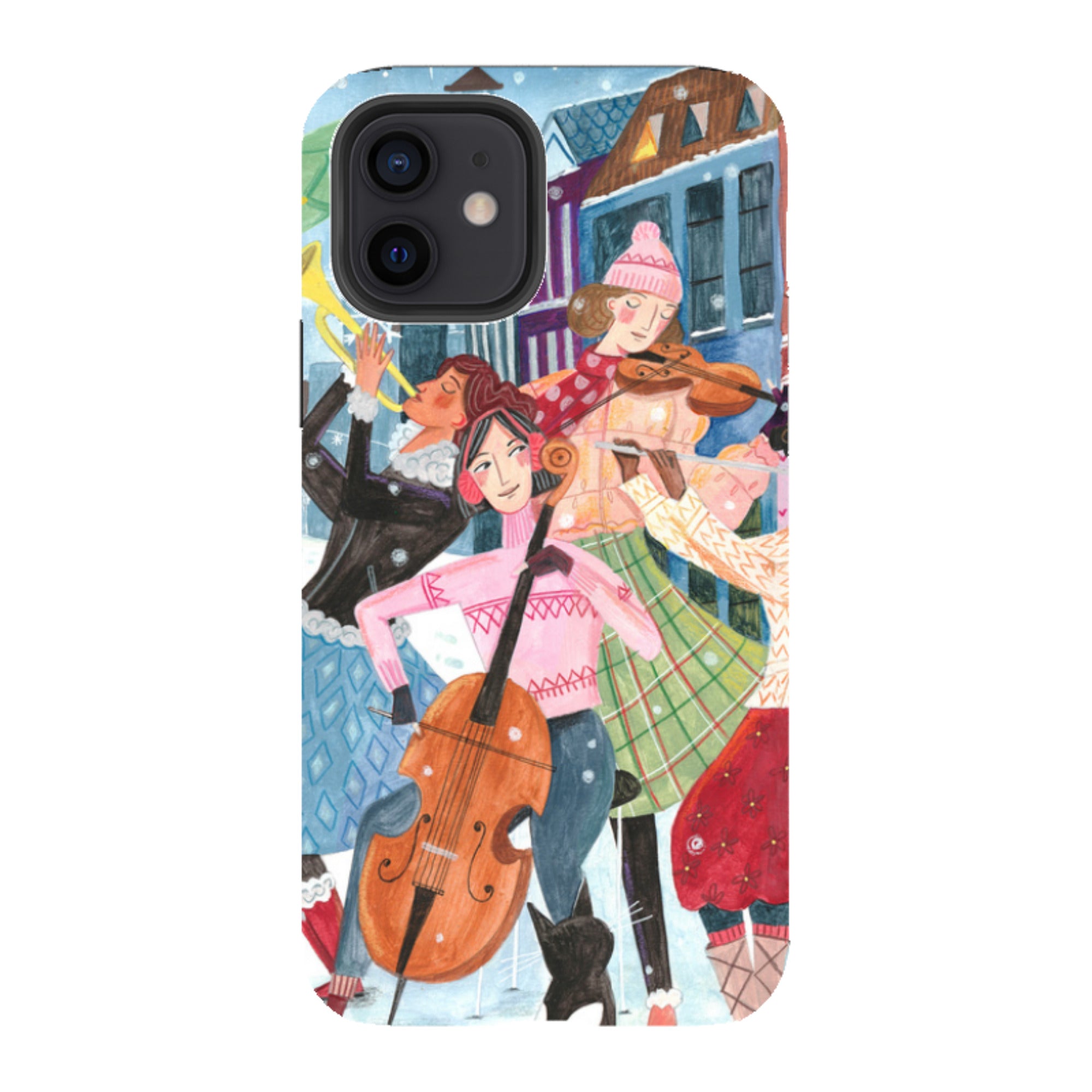 iPhone Tough Case - Musical Winter By Caroline Bonne Muller