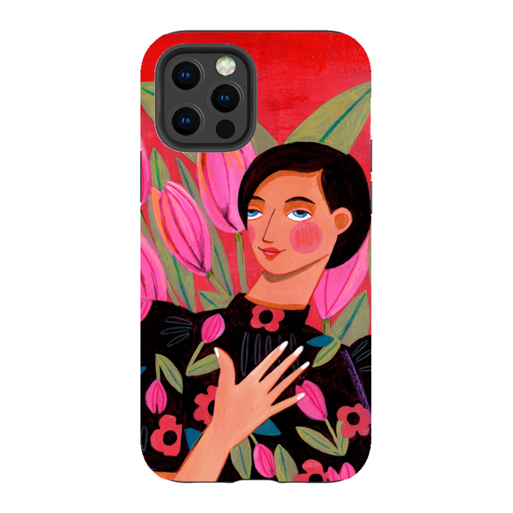iPhone Tough Case - Tulip Woman By Caroline Bonne Muller