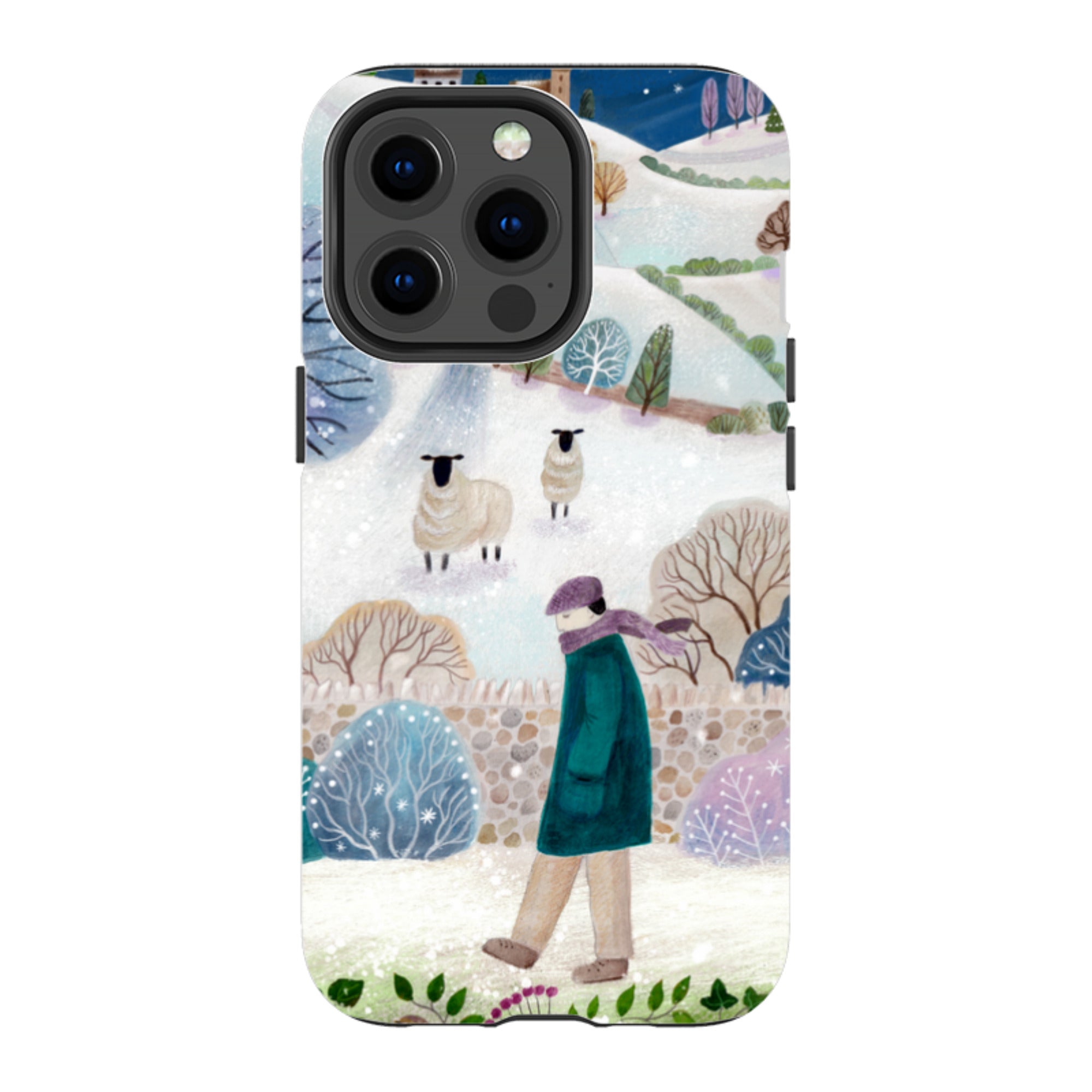 iPhone Tough Case - Across Snowy Fields By Bex Parkin