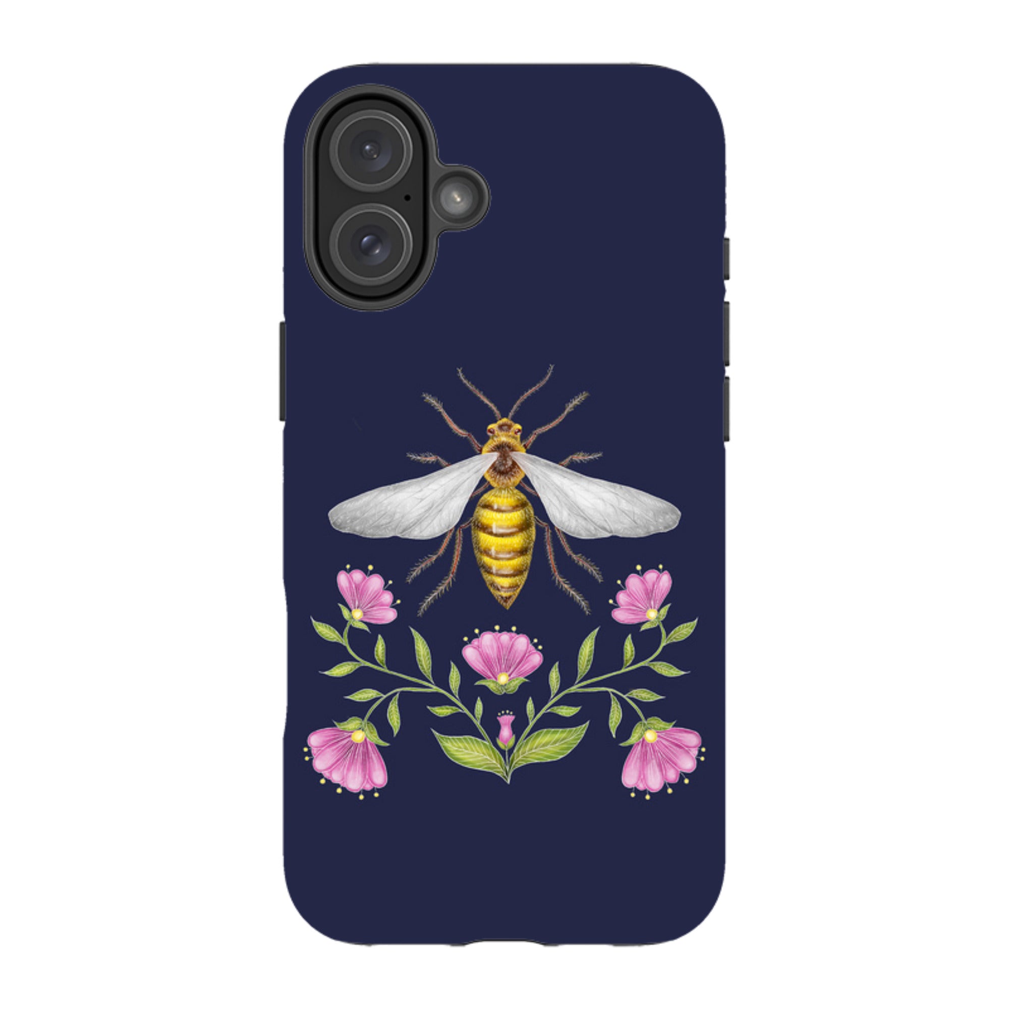 iPhone Tough Case - Wings Of Freedom Navy By Catherine Rowe