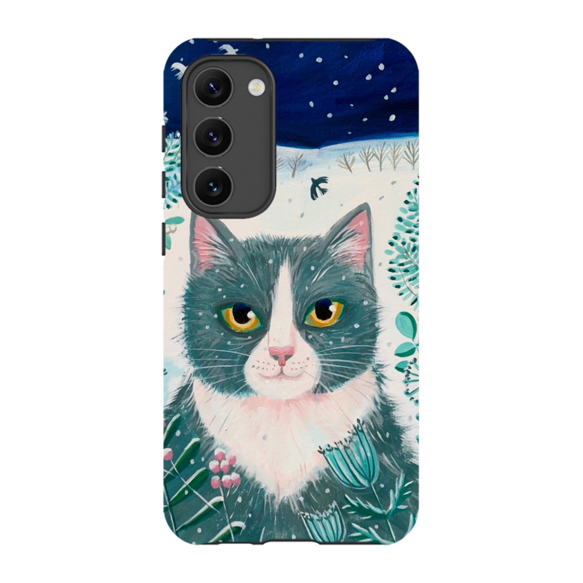 Samsung Tough Case - Xmas Cat By Mary Stubberfield