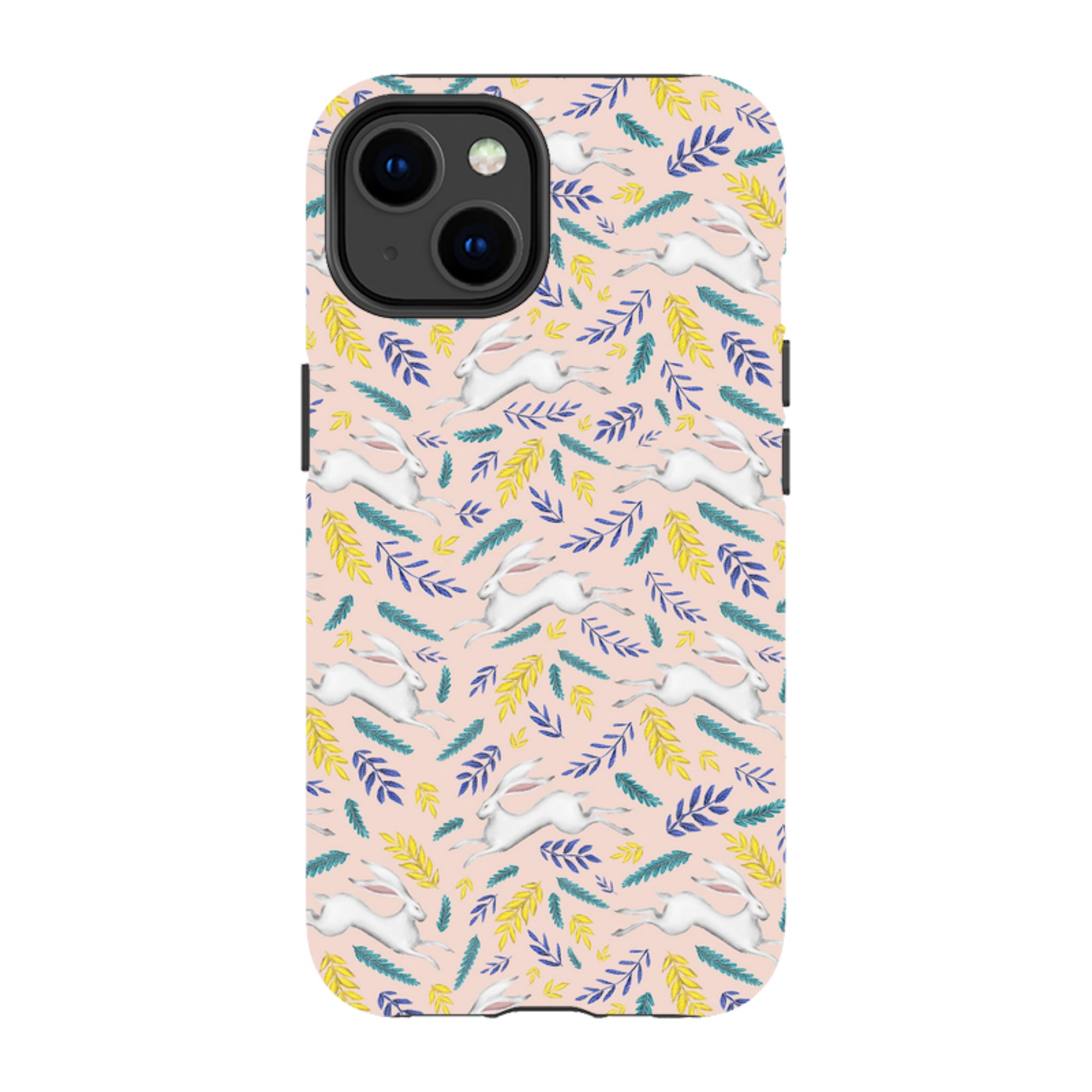 iPhone MagSafe Tough Case -  White Hare Pattern By Catherine Rowe