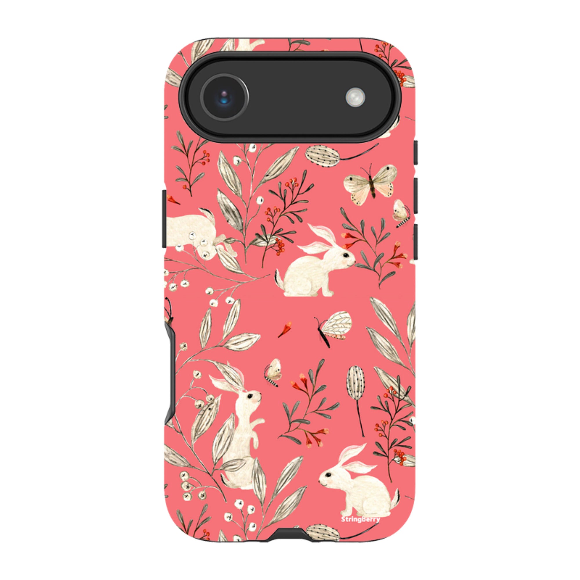 iPhone Tough Case - Bunnies Raspberries By Katherine Quinn