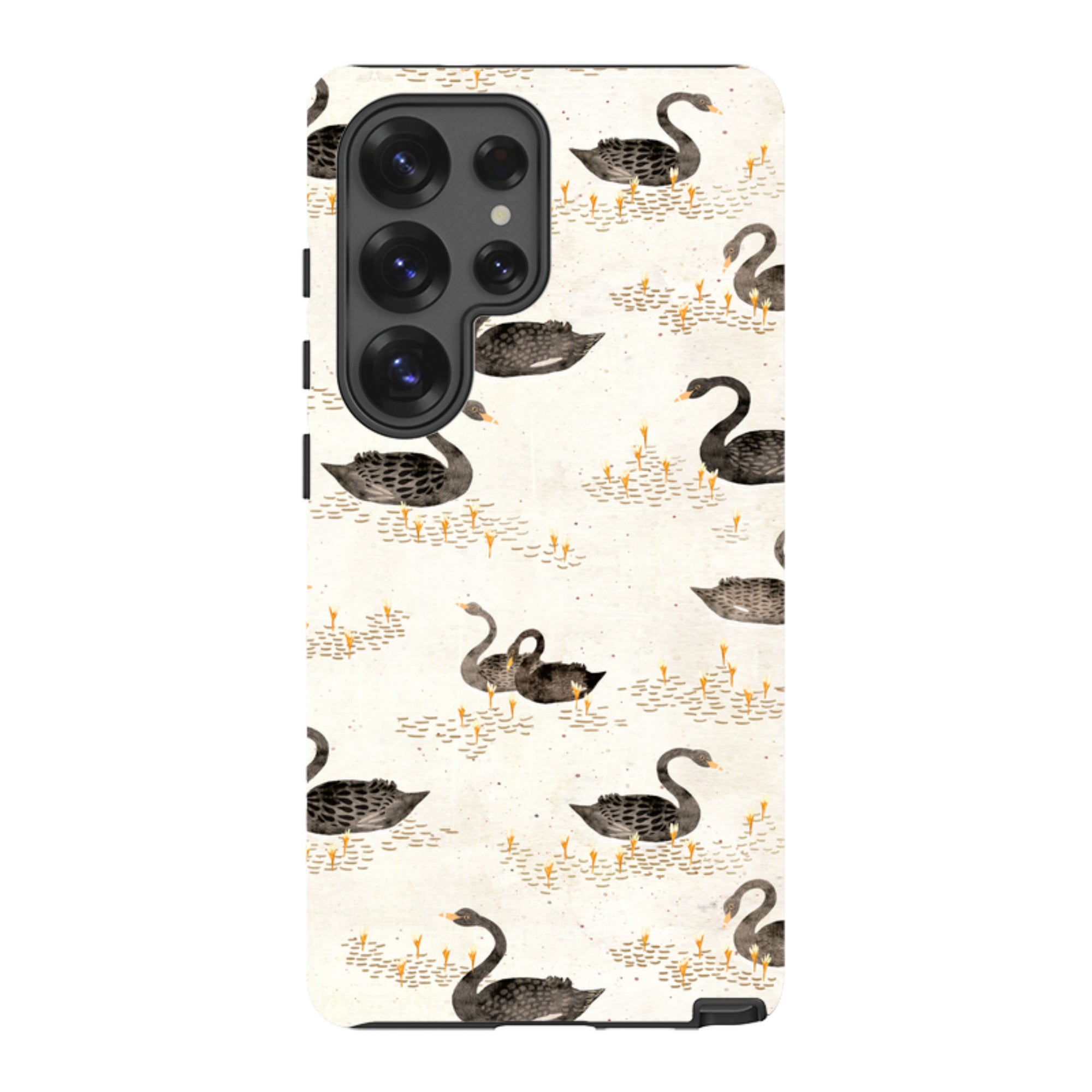 Samsung Tough Case - Swans Cream By Katherine Quinn
