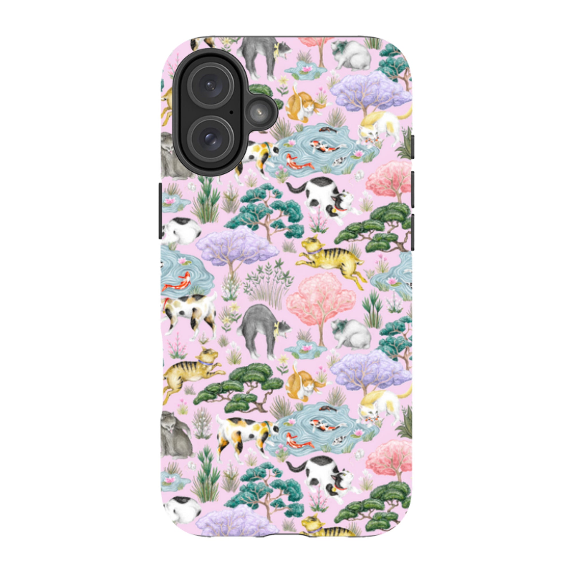 iPhone MagSafe Tough Case - Cat Garden By Catherine Rowe