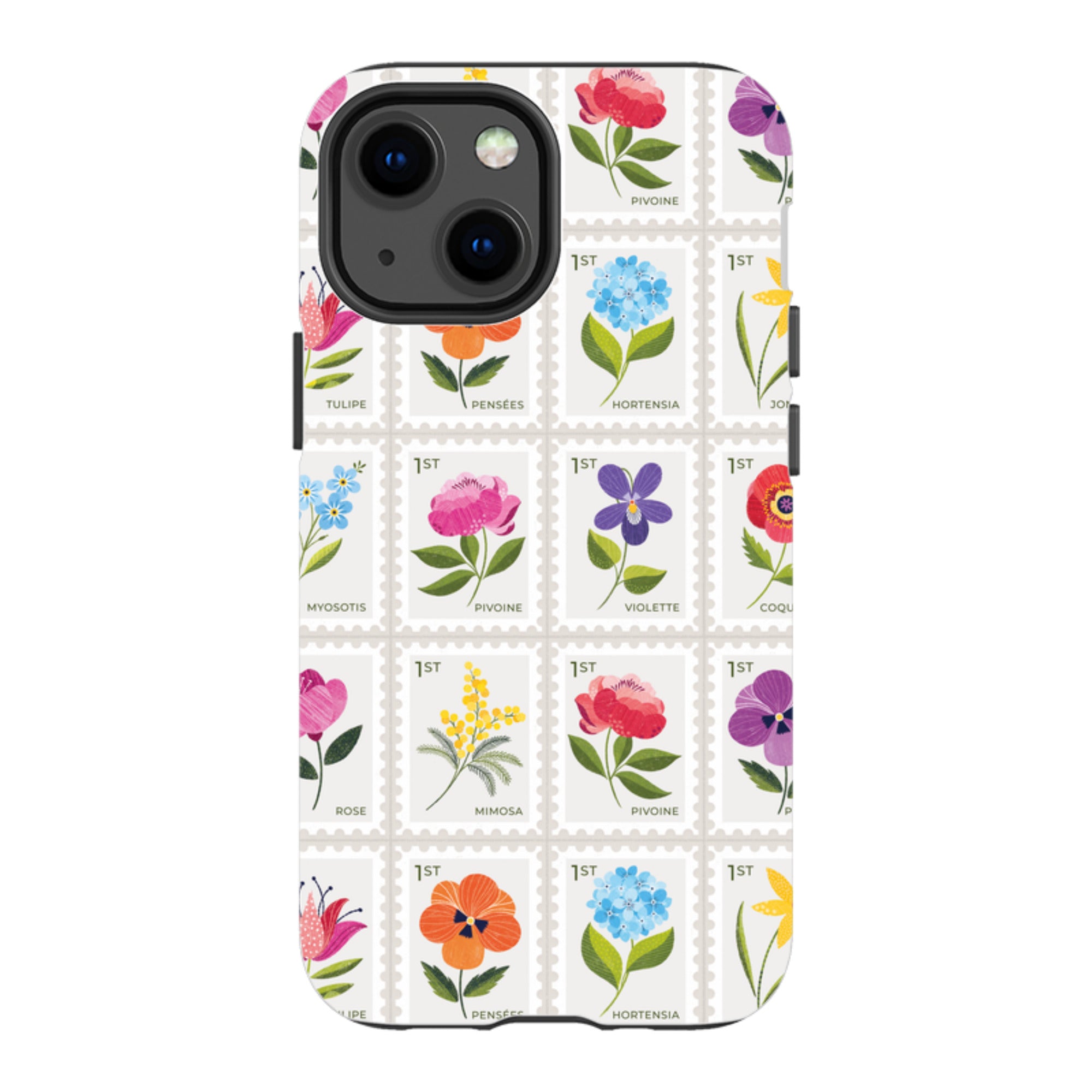 iPhone Tough Case - Floral Postage Stamps By Ali Brookes
