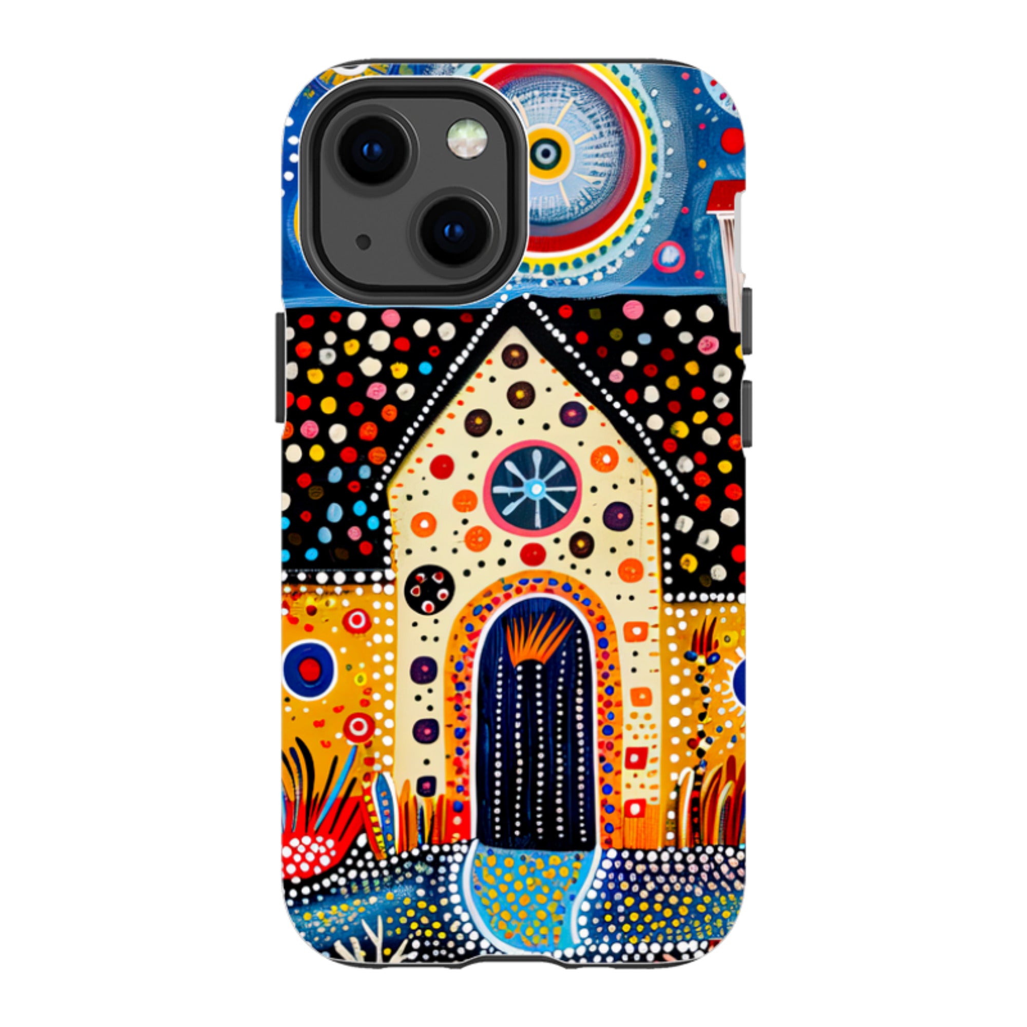 iPhone Case - Folk Art House IX