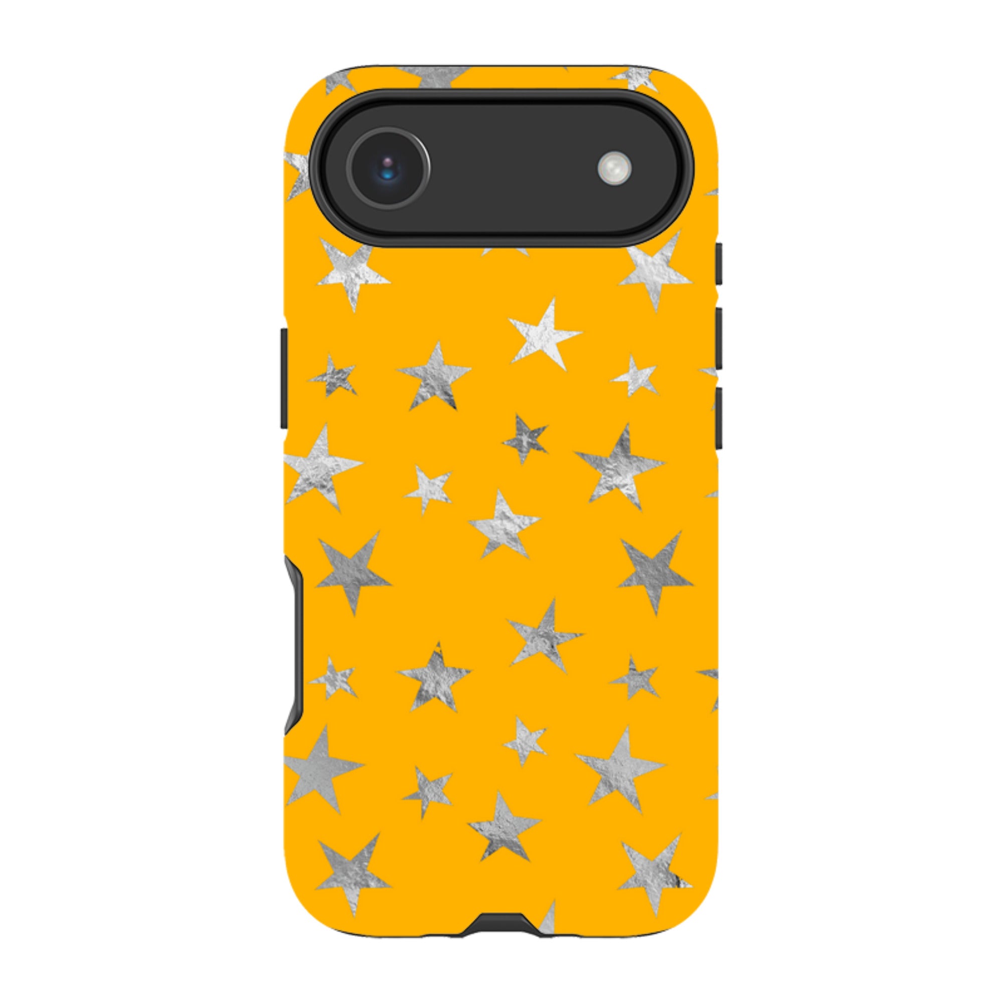 iPhone Tough Case - Honey Stars Silver