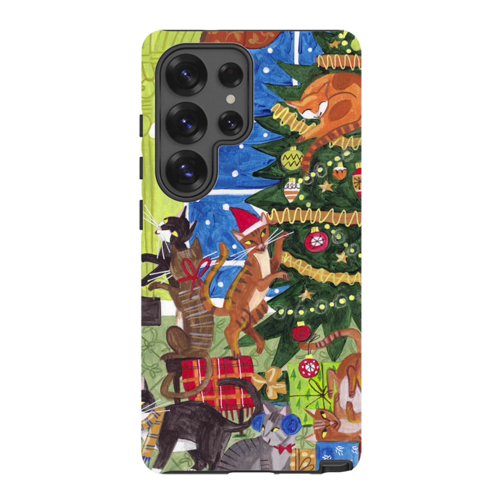 Samsung Tough Case - Christmas cats By Caroline Bonne Muller