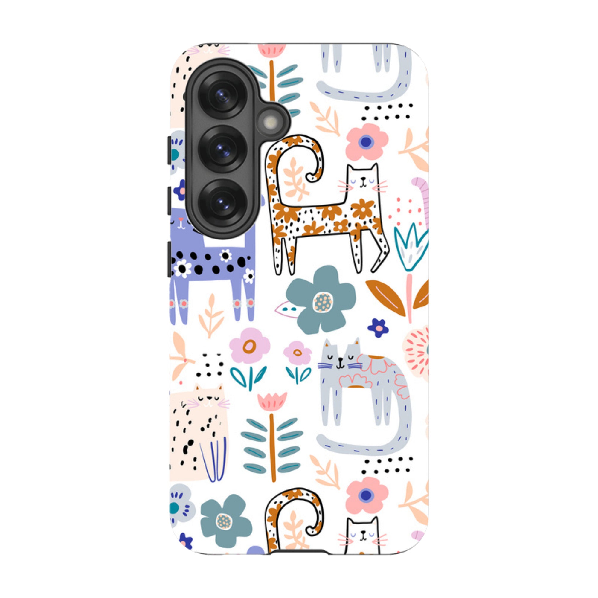 Samsung Tough Case - Floral Cats