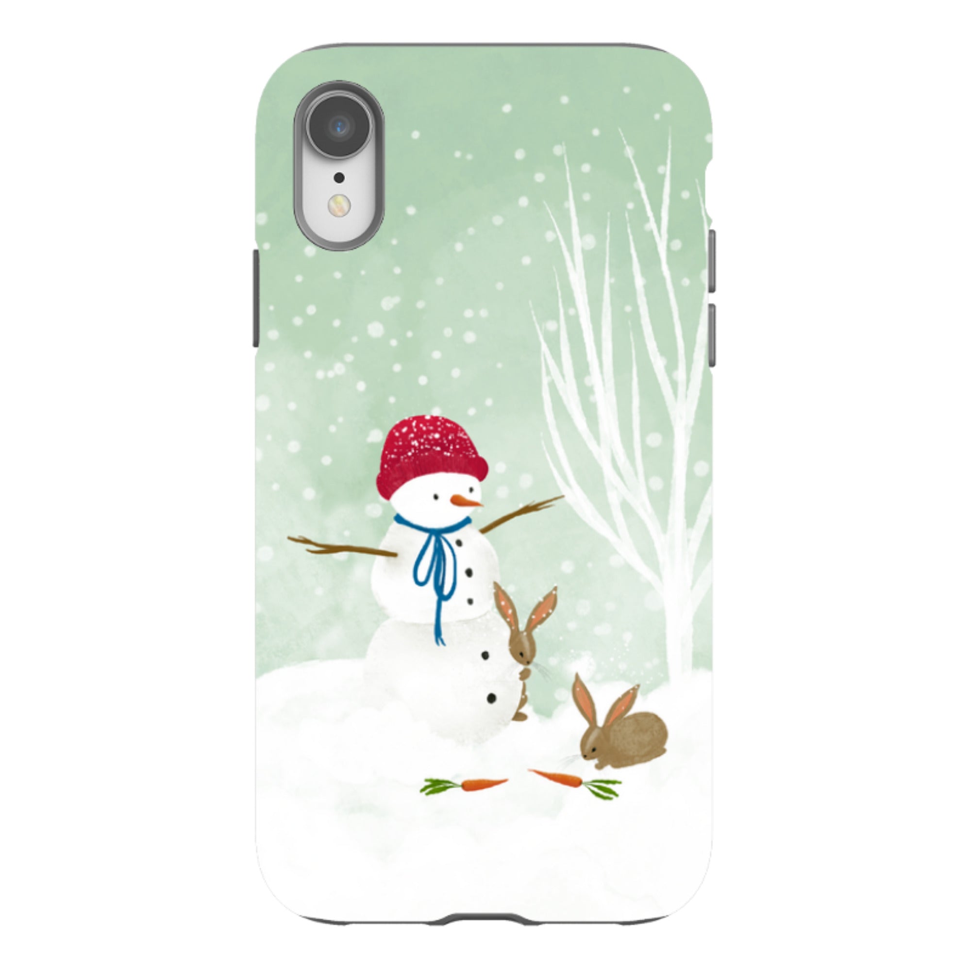 iPhone Tough Case - Snowman By Katherine Quinn